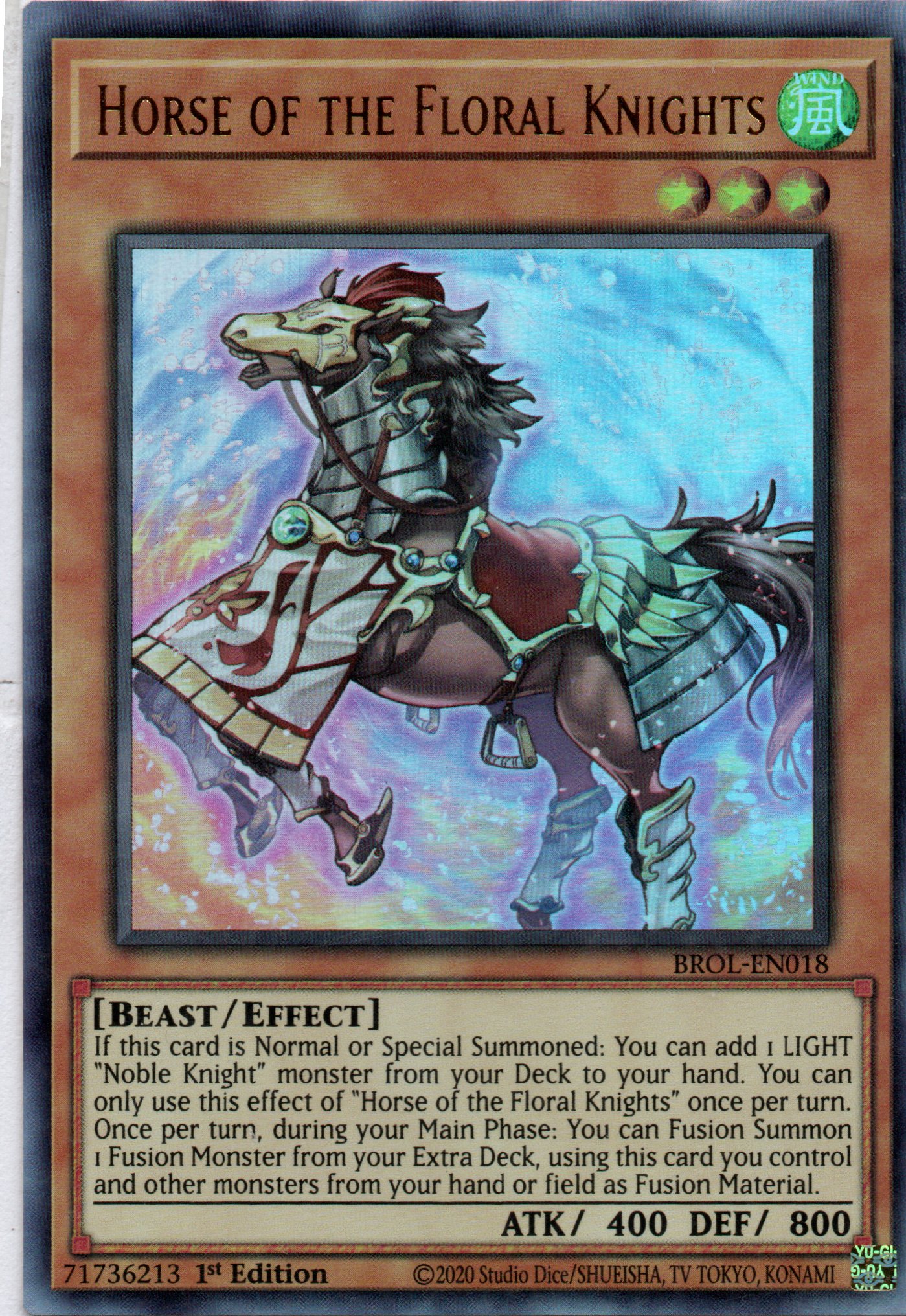 Horse of the Floral Knights BROL-EN018 Ultra rare