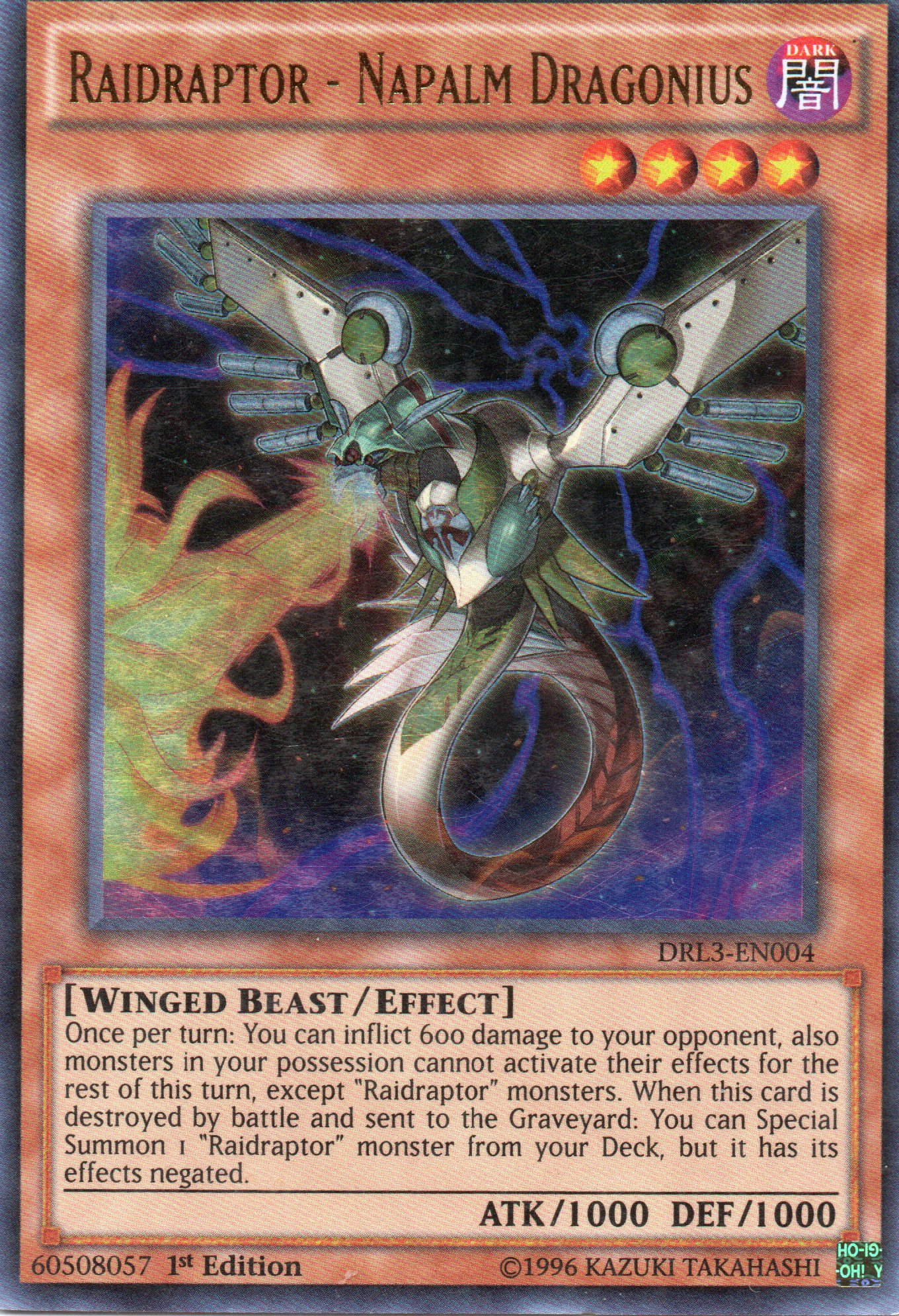 Raidraptor - Napalm Dragonius DRL3-EN004 Ultra rare