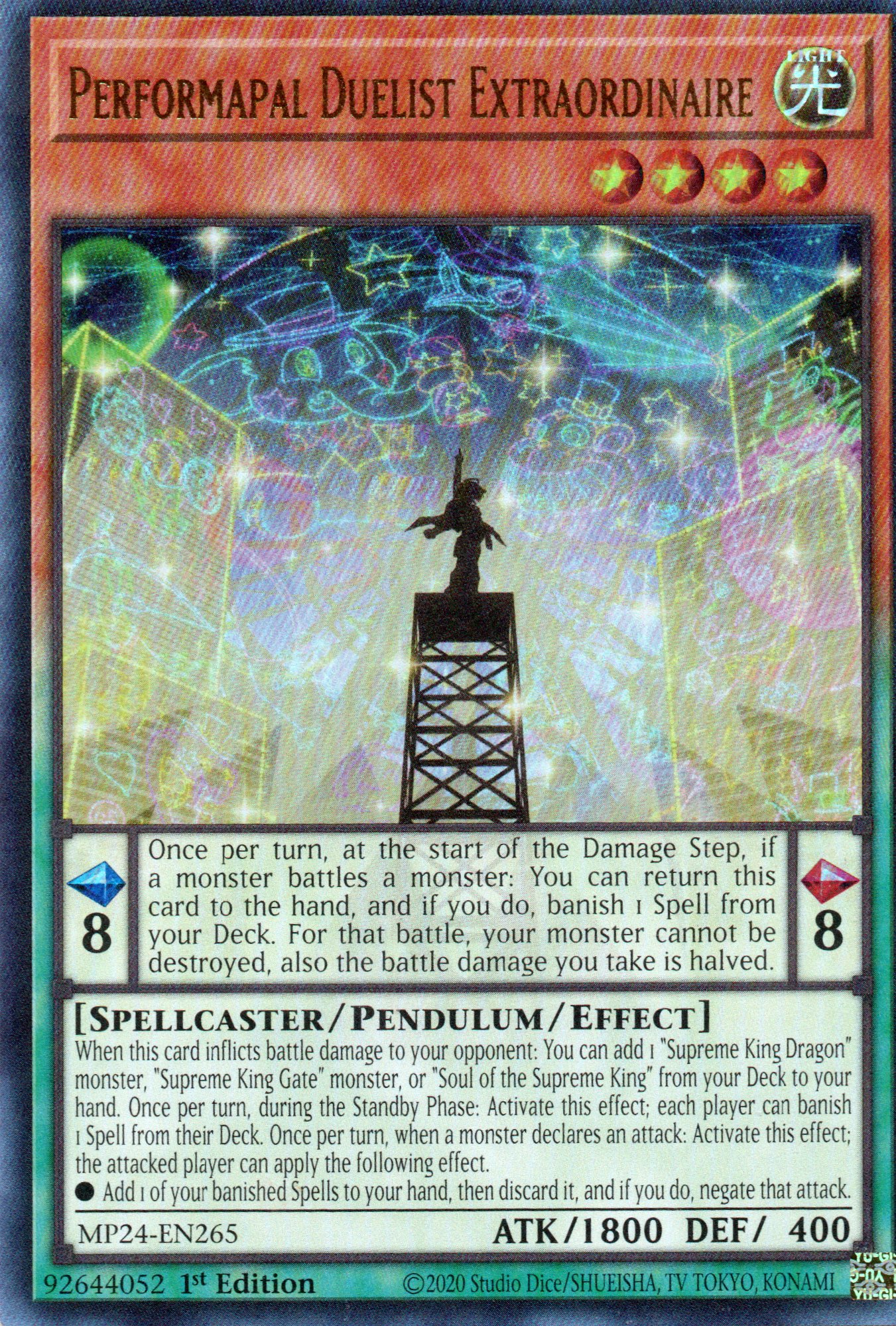Performapal Duelist Extraordinaire MP24-EN265 Ultra rare
