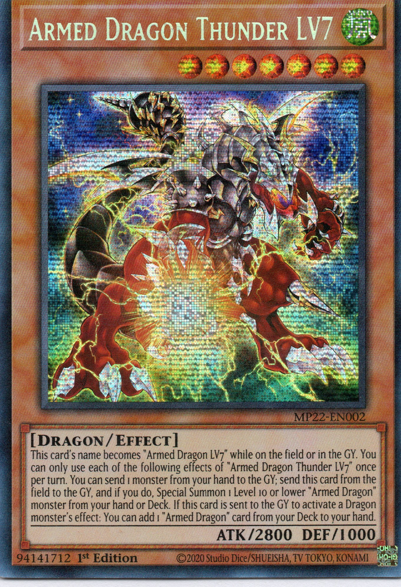 Armed Dragon Thunder LV7 MP22-EN002 Ultra rare