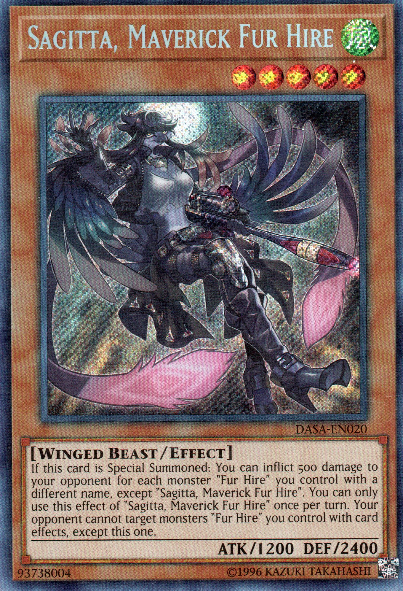 Sagitta, Maverick Fur Hire DASA-EN020 Secret rare