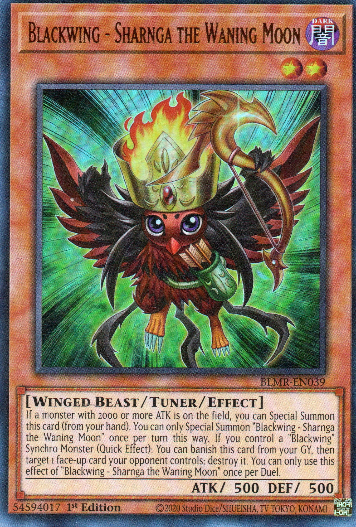 Blackwing - Sharnga the Waning Moon BLMR-EN039 Ultra rare