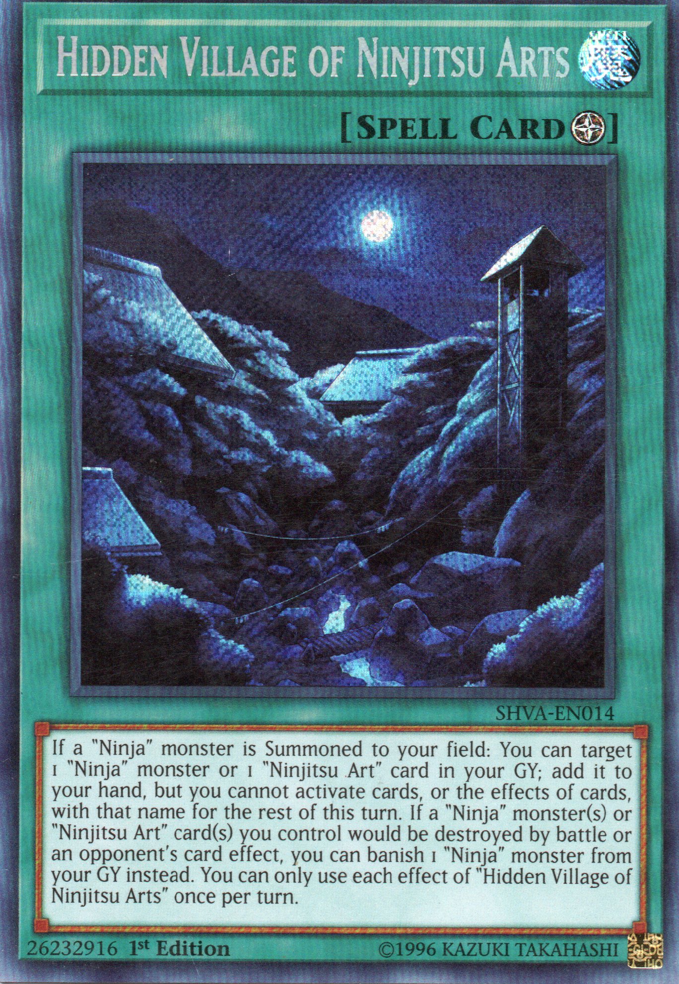 Hidden Village of Ninjitsu Arts SHVA-EN014 Secret rare