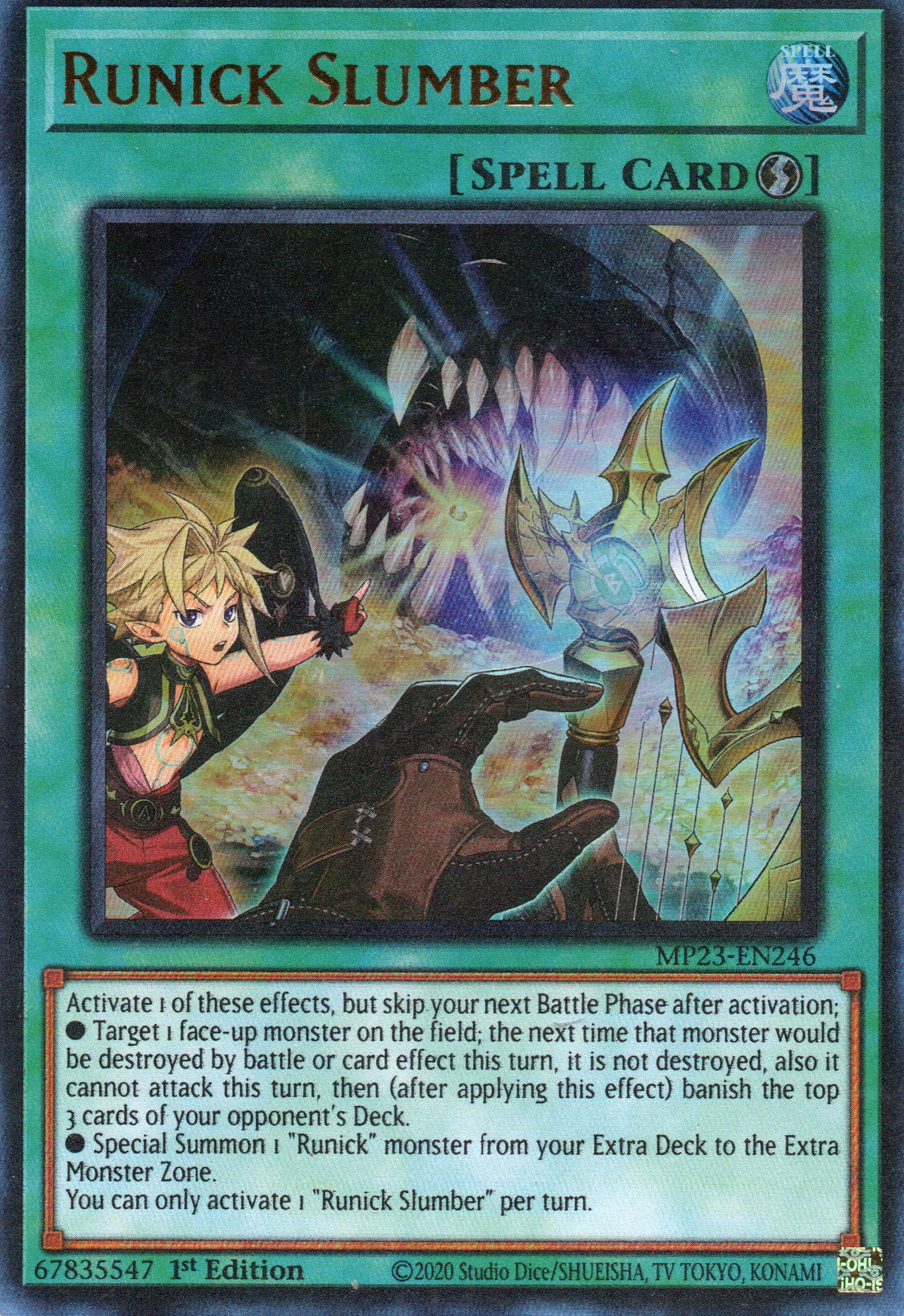 Runick Slumber MP23-EN246 Ultra rare