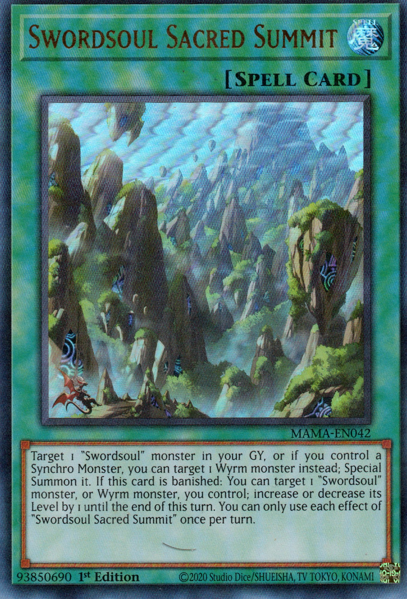 Swordsoul Sacred Summit MAMA-EN042 Ultra rare
