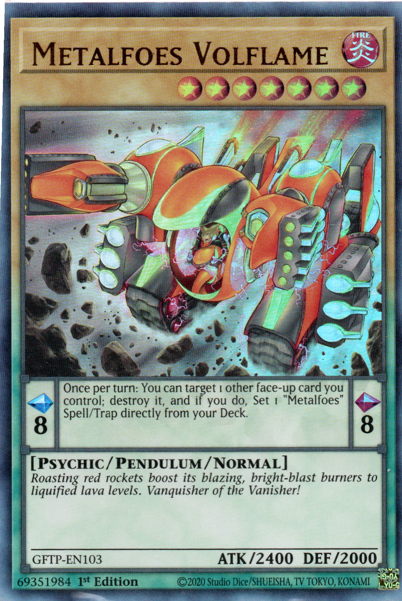 Metalfoes Volfalme GFTP-EN103 Ultra rare