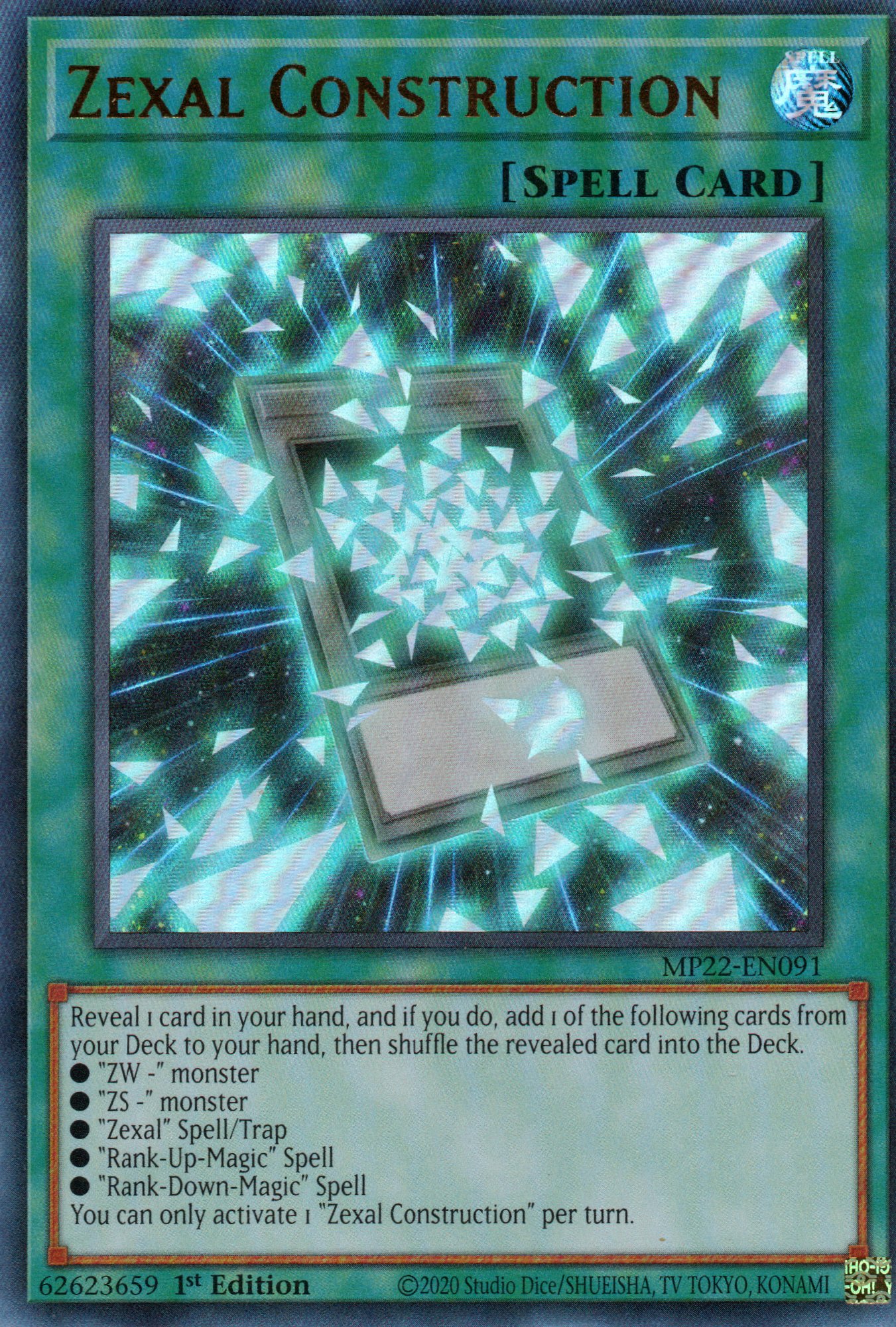 Zexal Construction MP22-EN091 Ultra rare