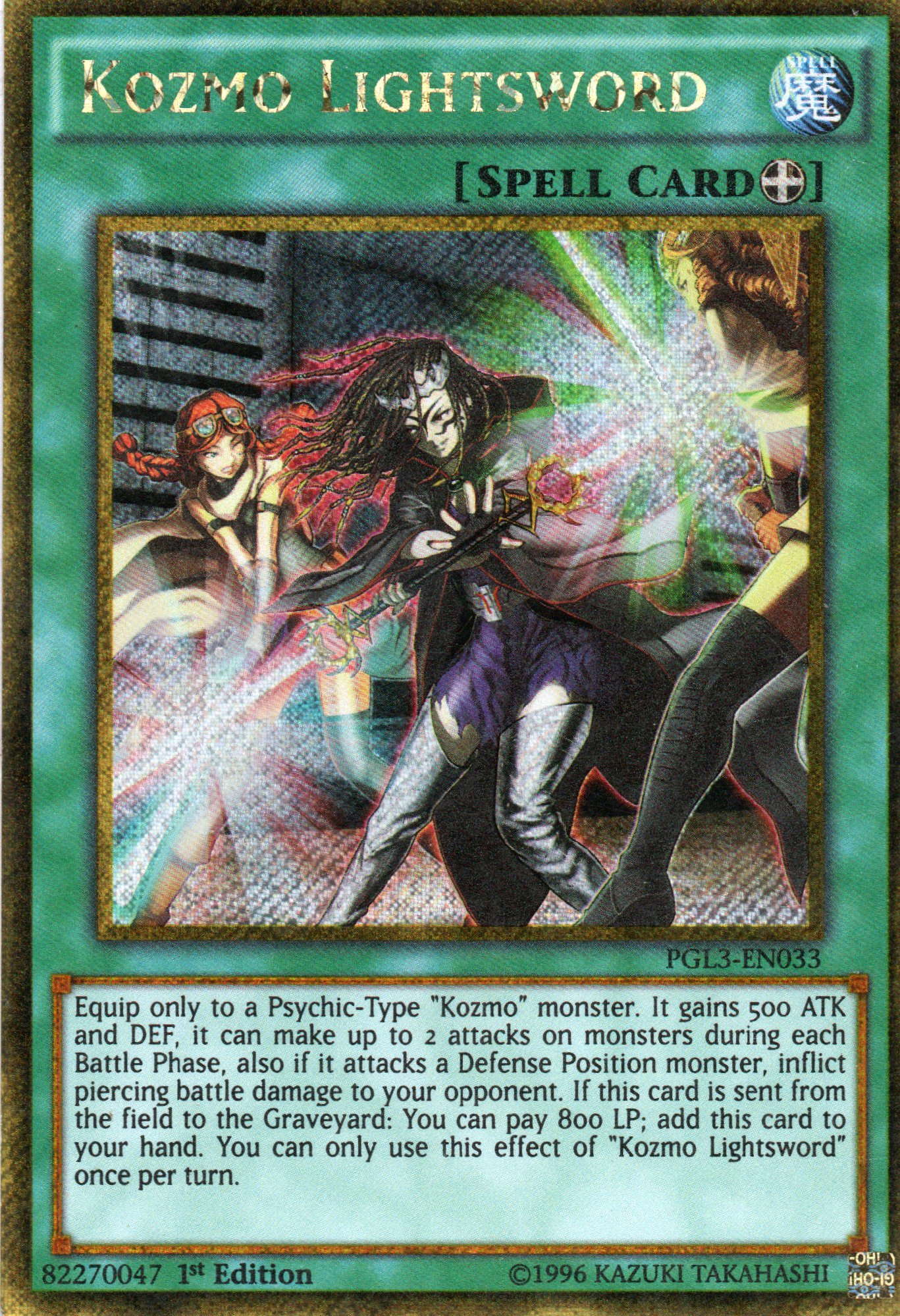 Kozmo Lightsword PGL3-EN033 Gold rare