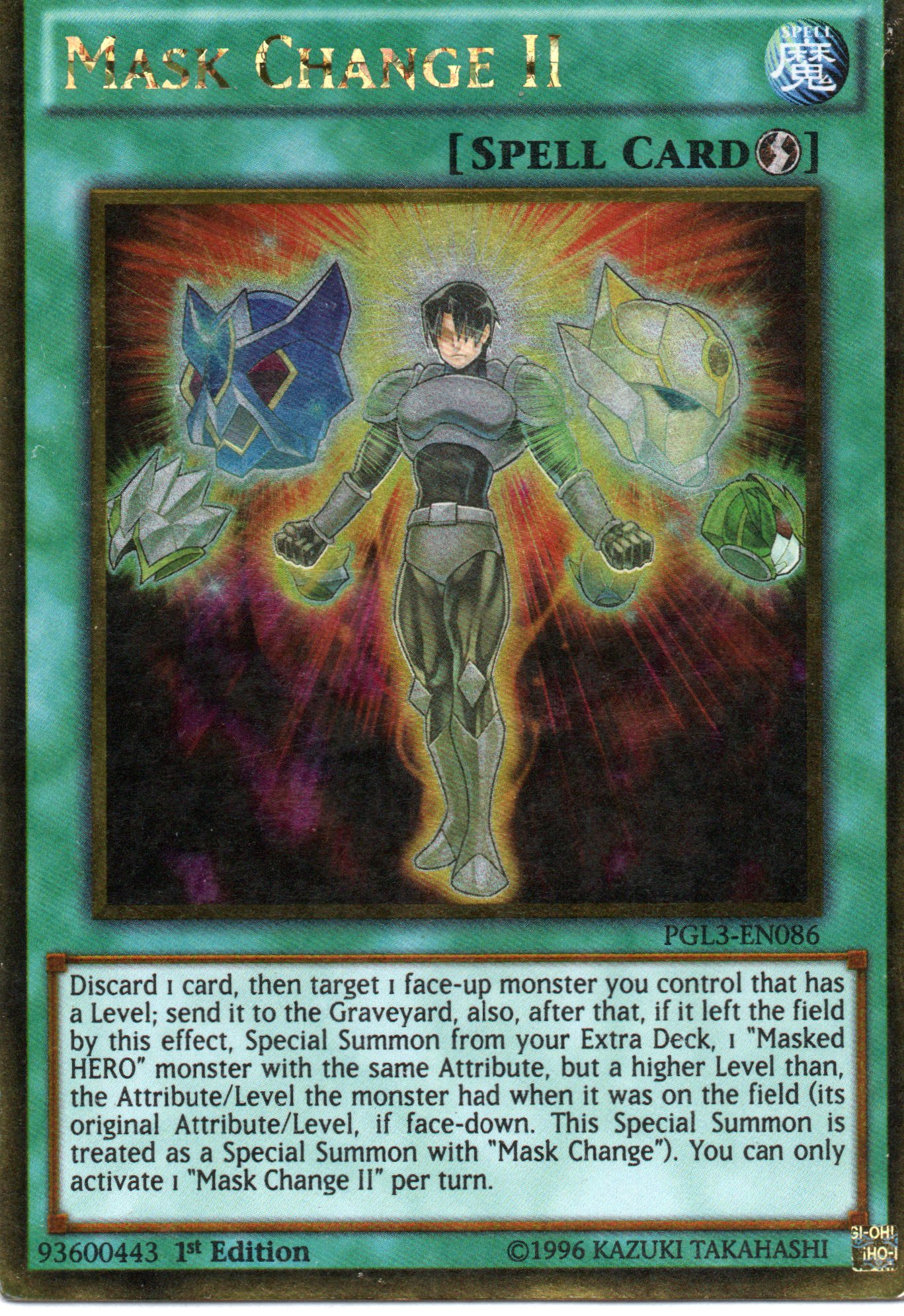 Mask Change II PGL3-EN086 Gold rare