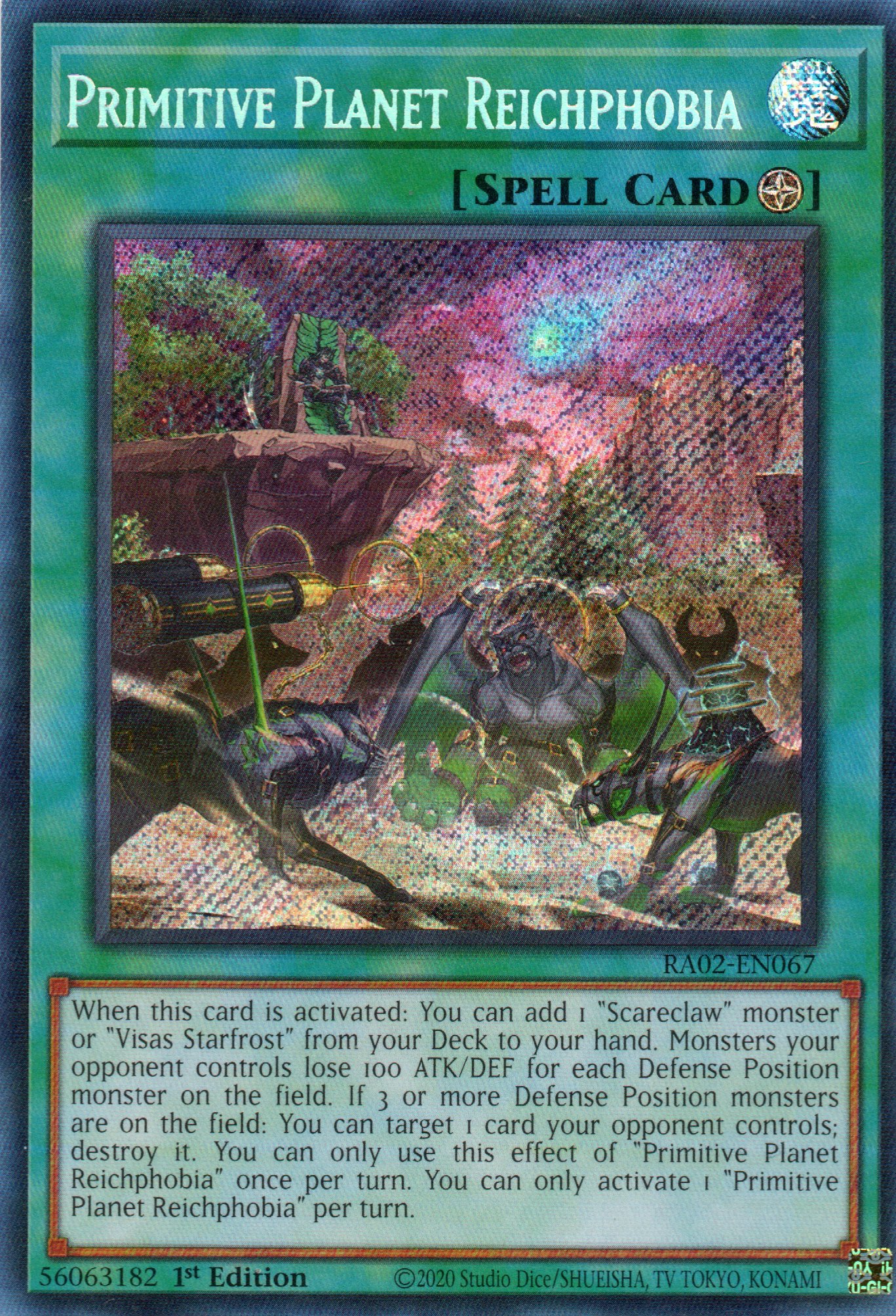 Primitive Planet Reichphobia RA02-EN067 Secret rare