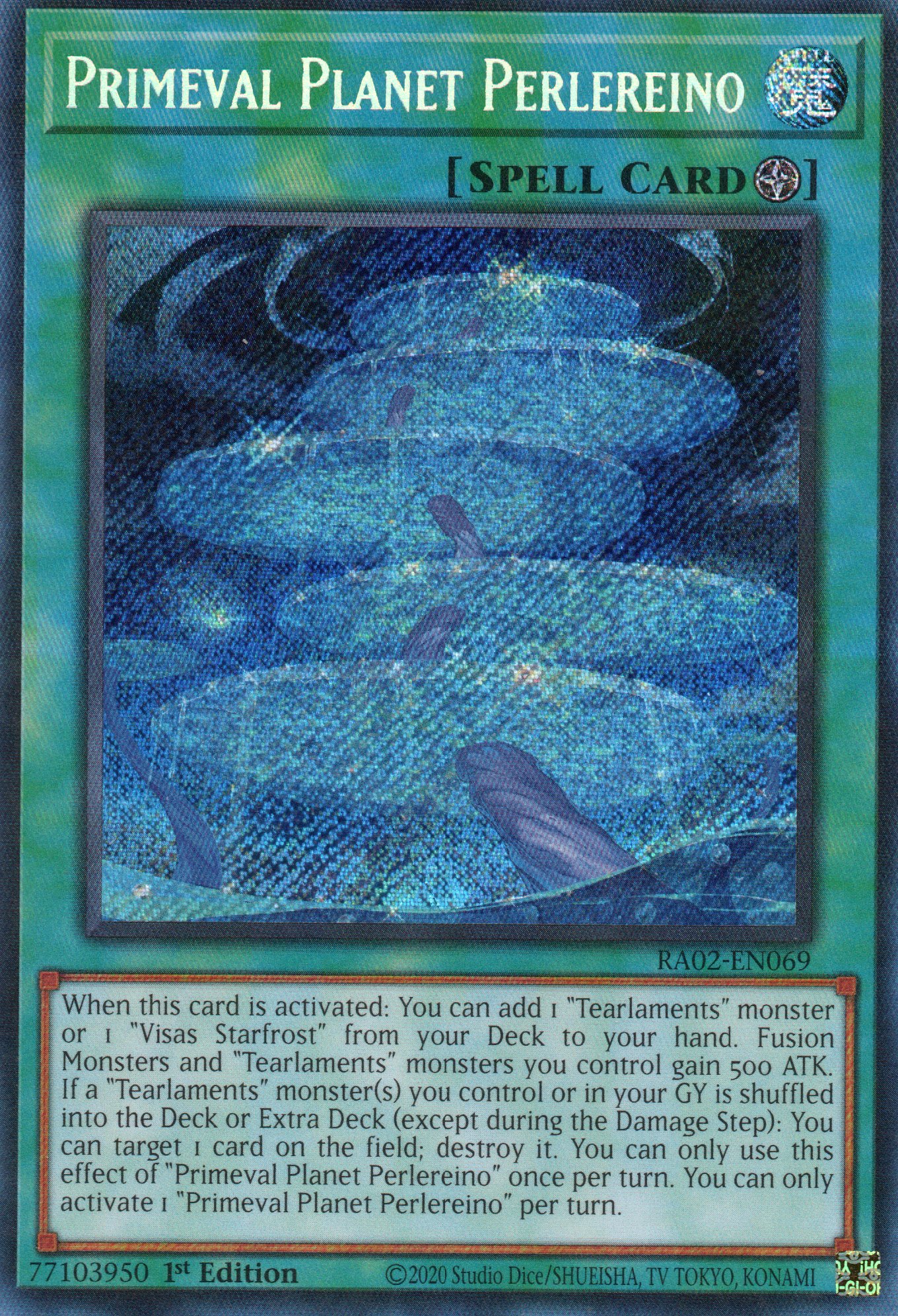 Primeval Planet Perlereino RA02-EN069 Secret rare