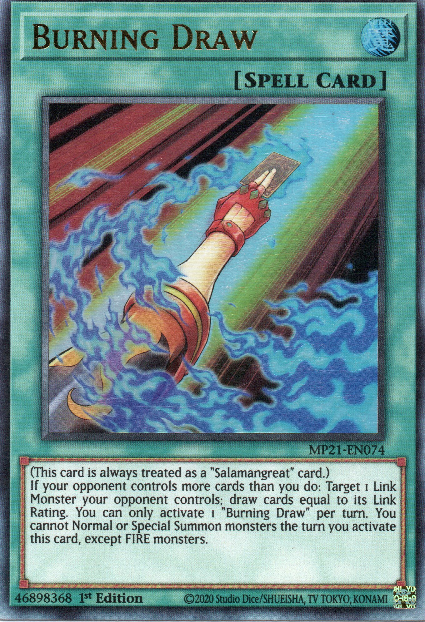 Burning Draw MP21-EN074 Ultra rare