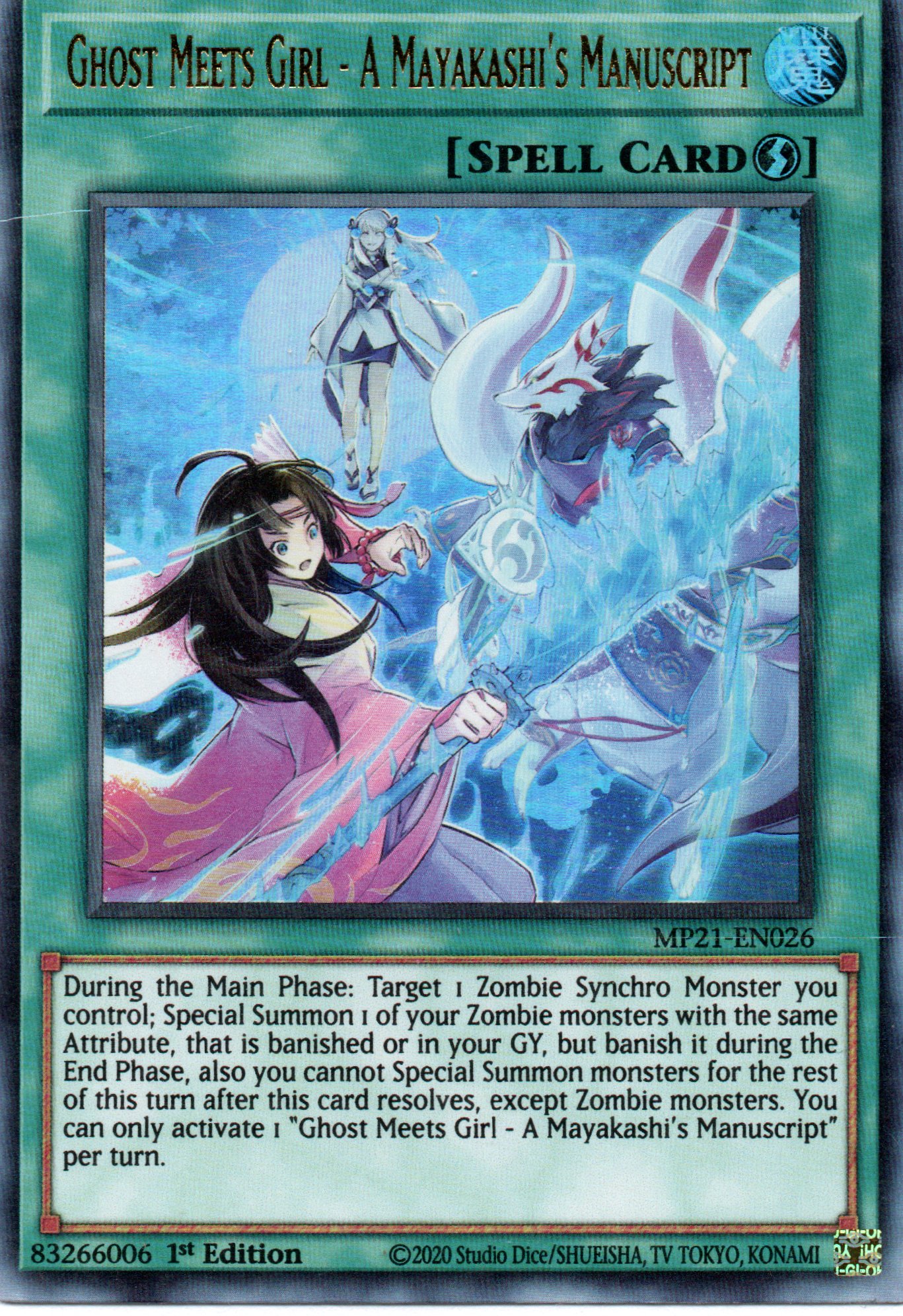 Ghost Meets Girl - A Mayakashi´s Manuscript MP21-EN026 Ultra rare