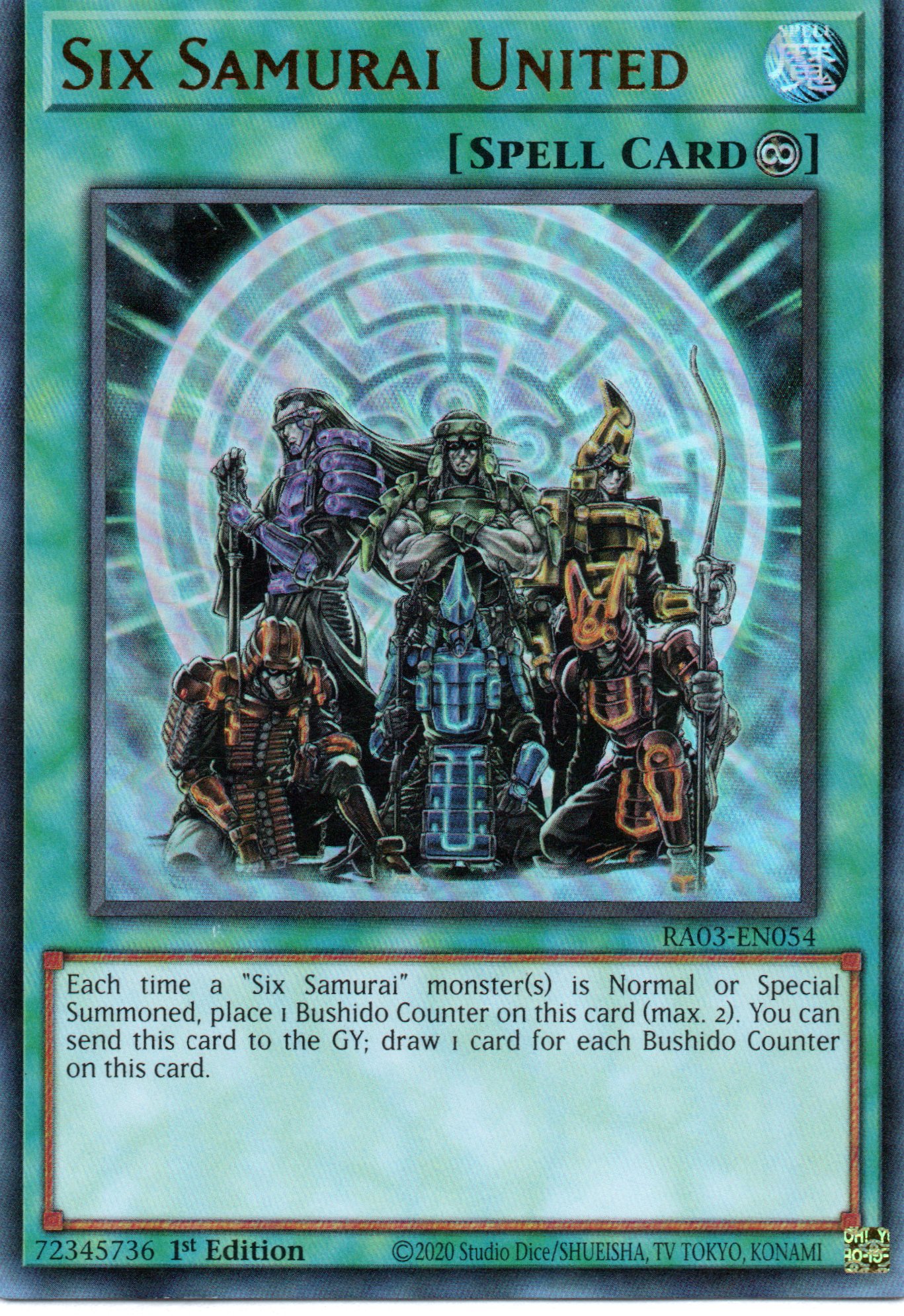 Six Samurai United RA03-EN054 Ultra rare