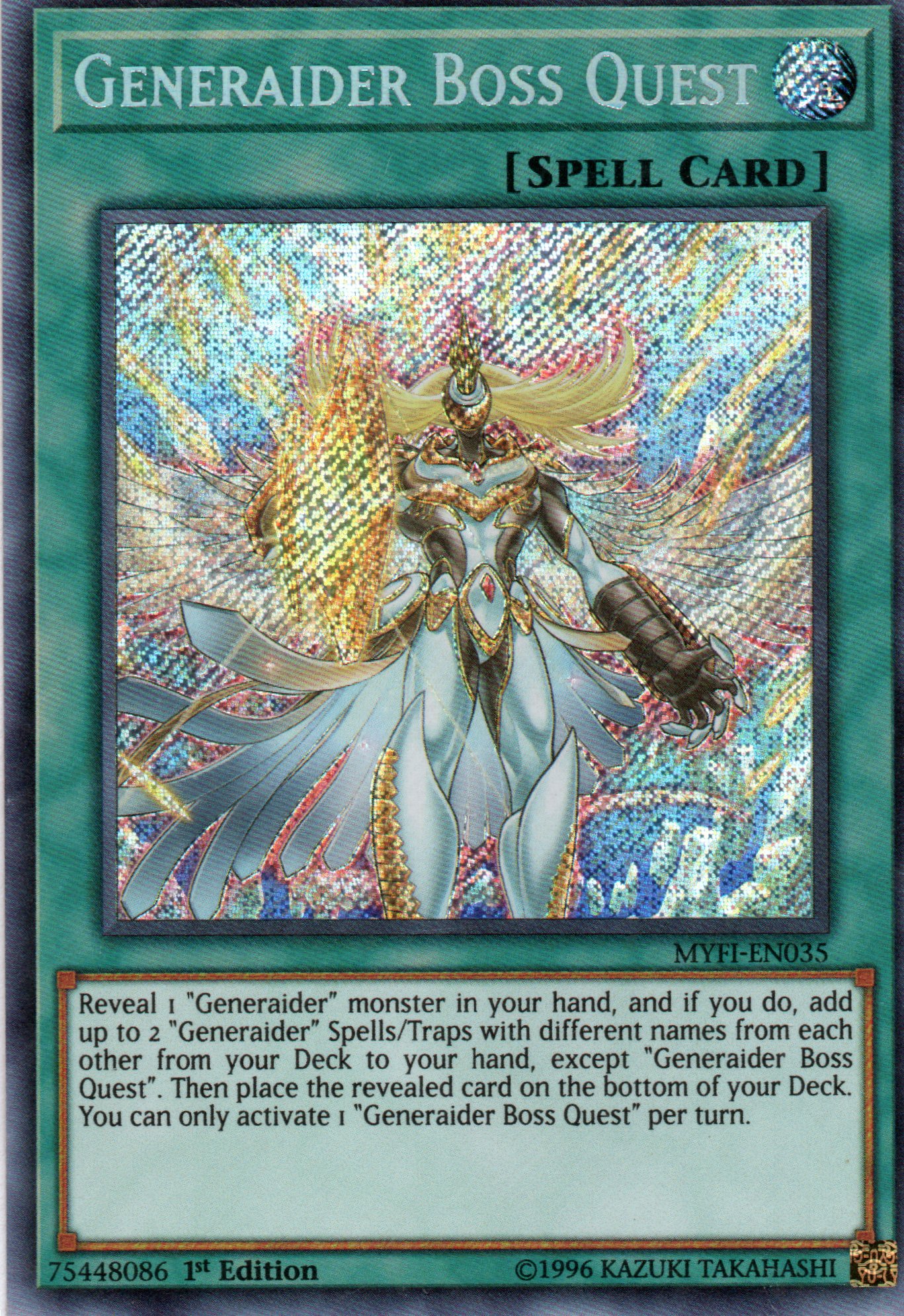 Generaider Boss Quest MYFI-EN035 Secret rare