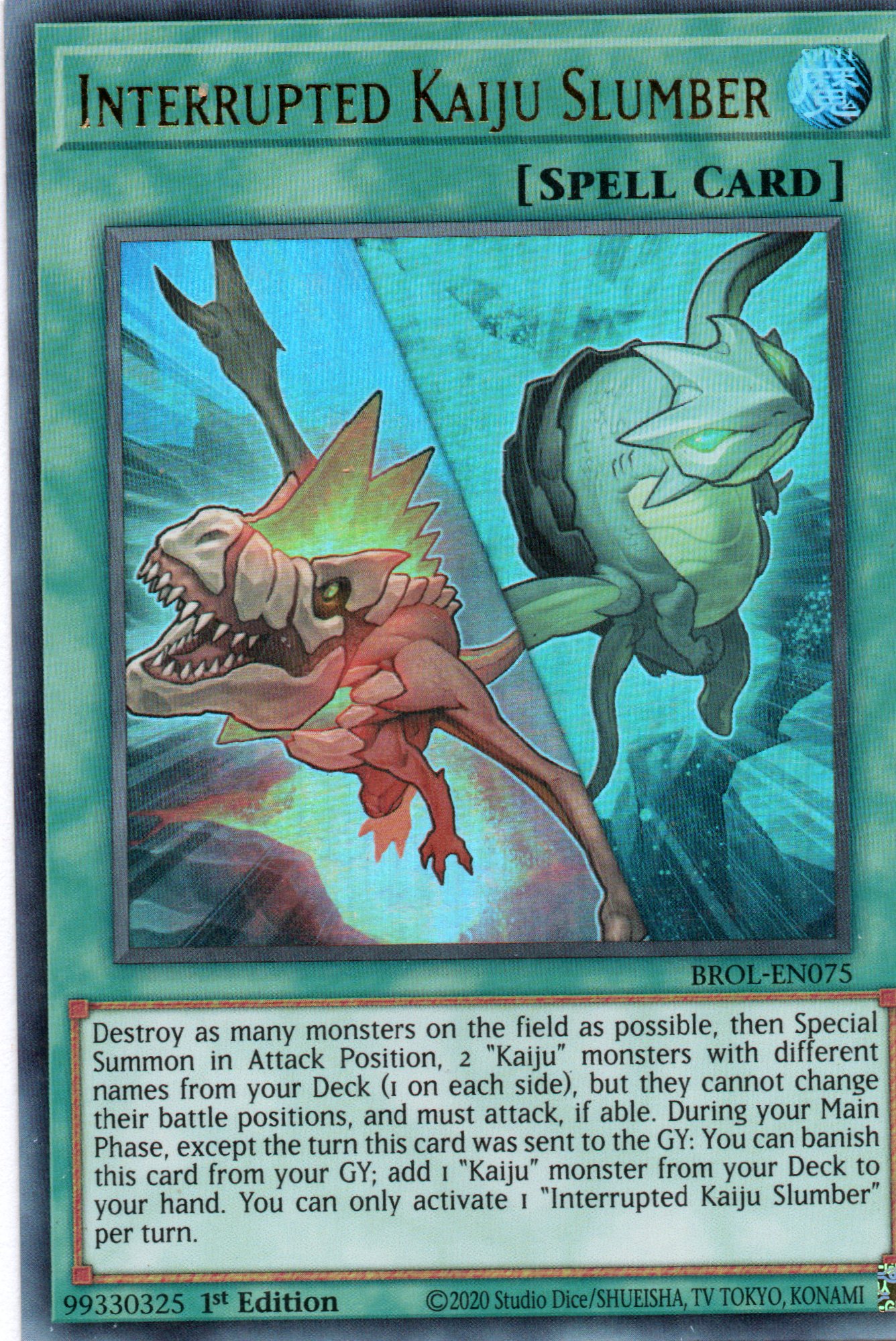 Interrupted Kaiju Slumber BROL-EN075 Ultra rare