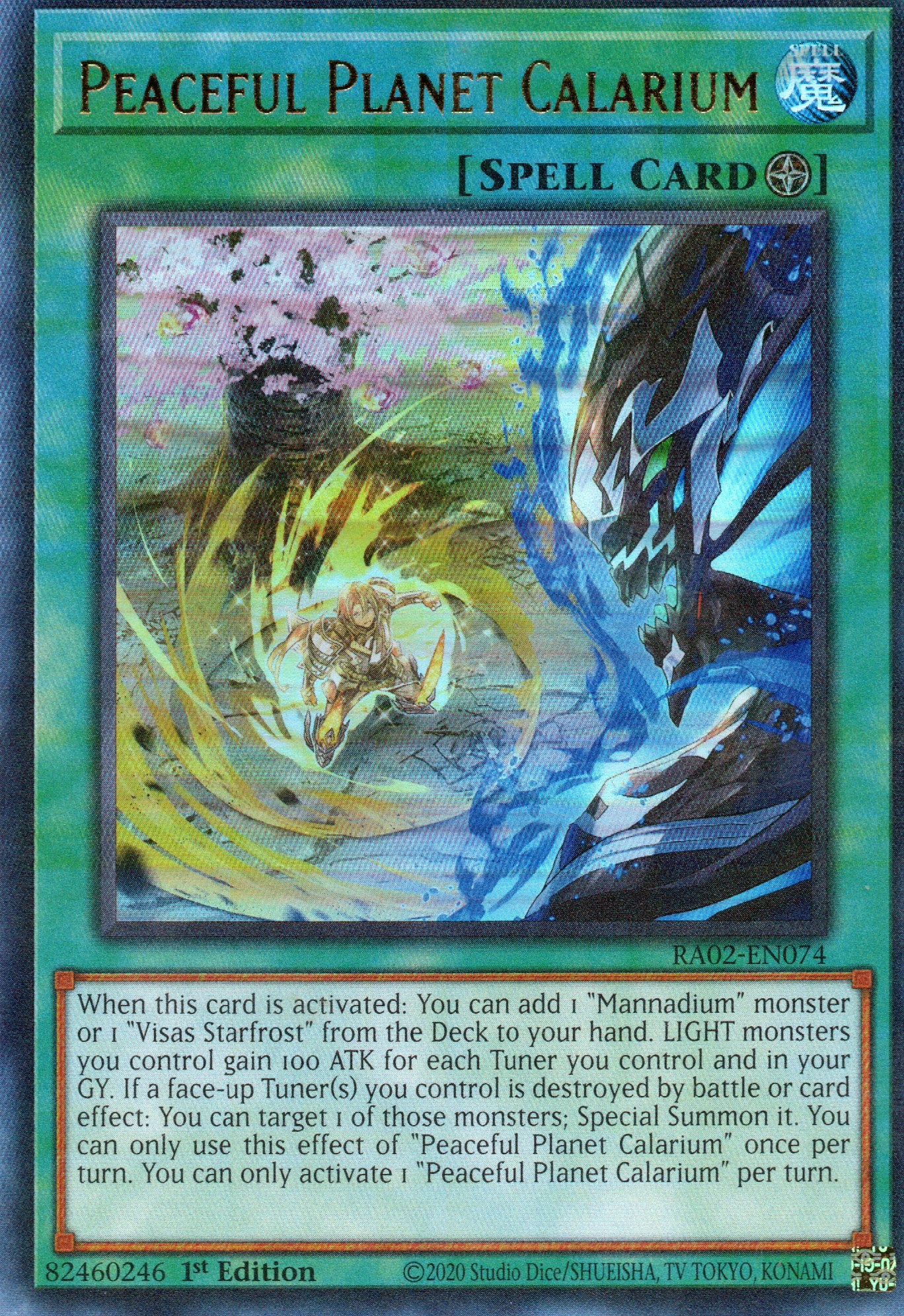 Peaceful Planet Calarium RA02-EN074 Ultra rare