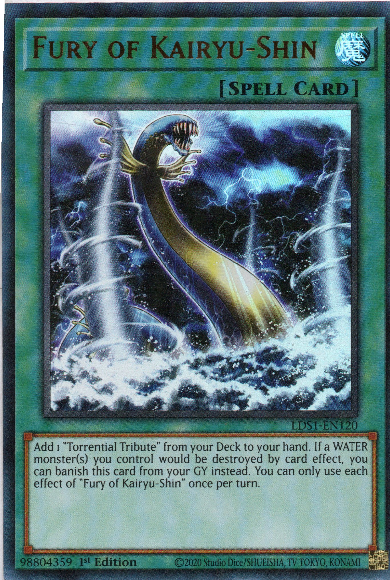 Fury of Kairyu-Shin LDS1-EN120 Ultra rare