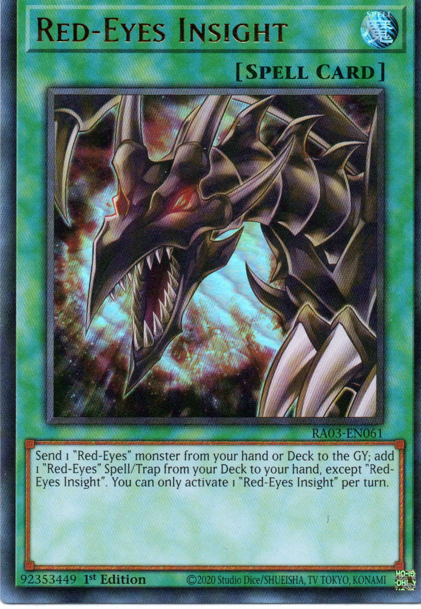 Red-Eyes Insight RA03-EN061 Ultra rare