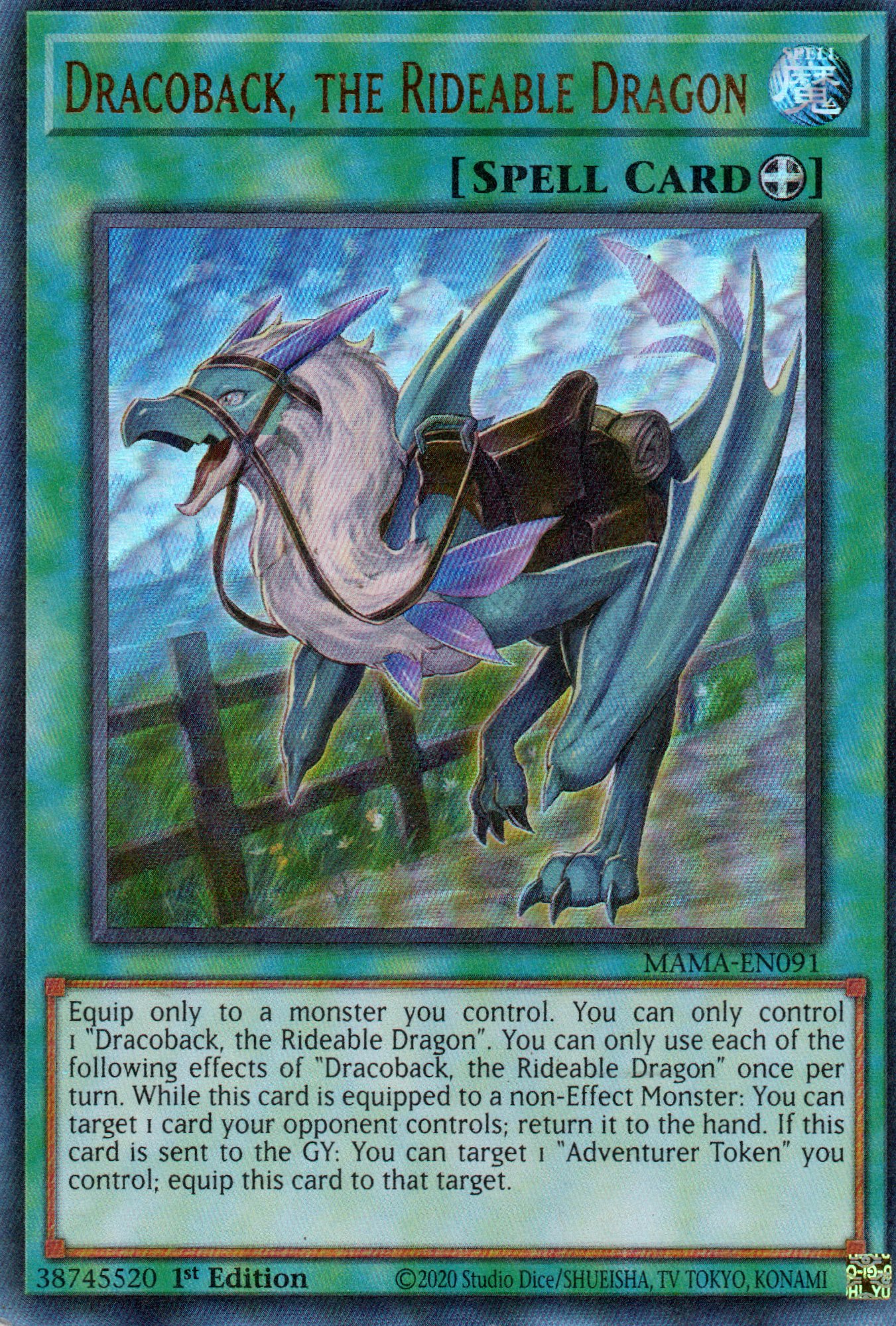 Dracoback, the Rideable Dragon MAMA-EN091 Ultra rare