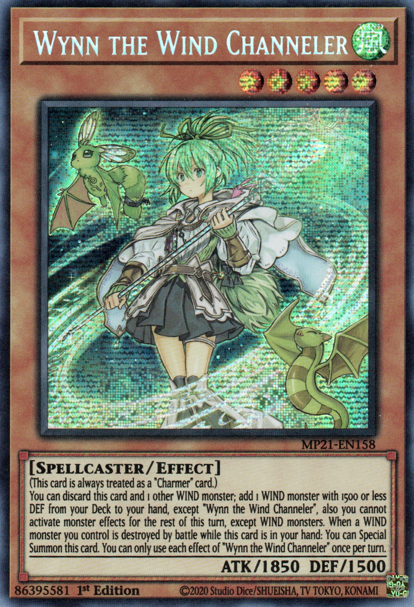 Wynn the Wind Channeler MP21-EN158 Secret rare