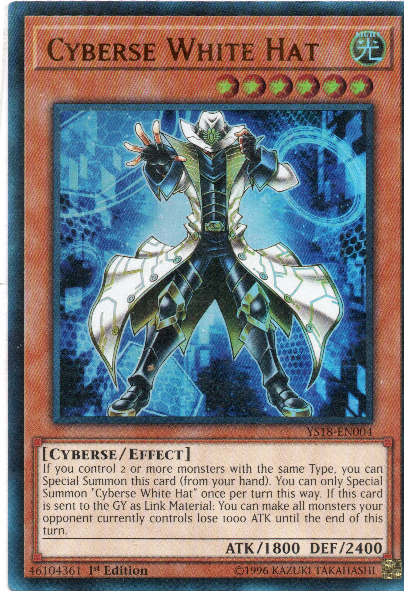 Cyberse White Hat YS18-EN004 Ultra rare