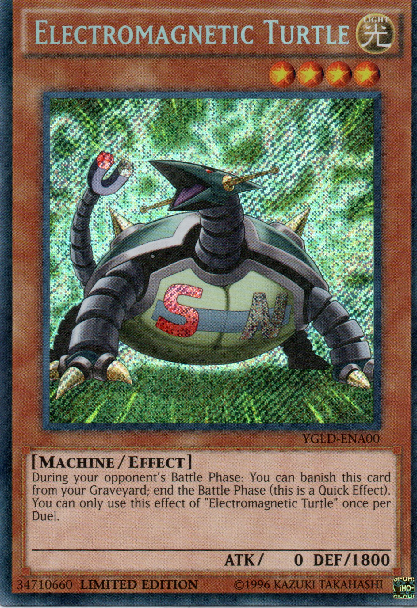 Electromagnetic Turtle YGLD-ENA00 Secret rare