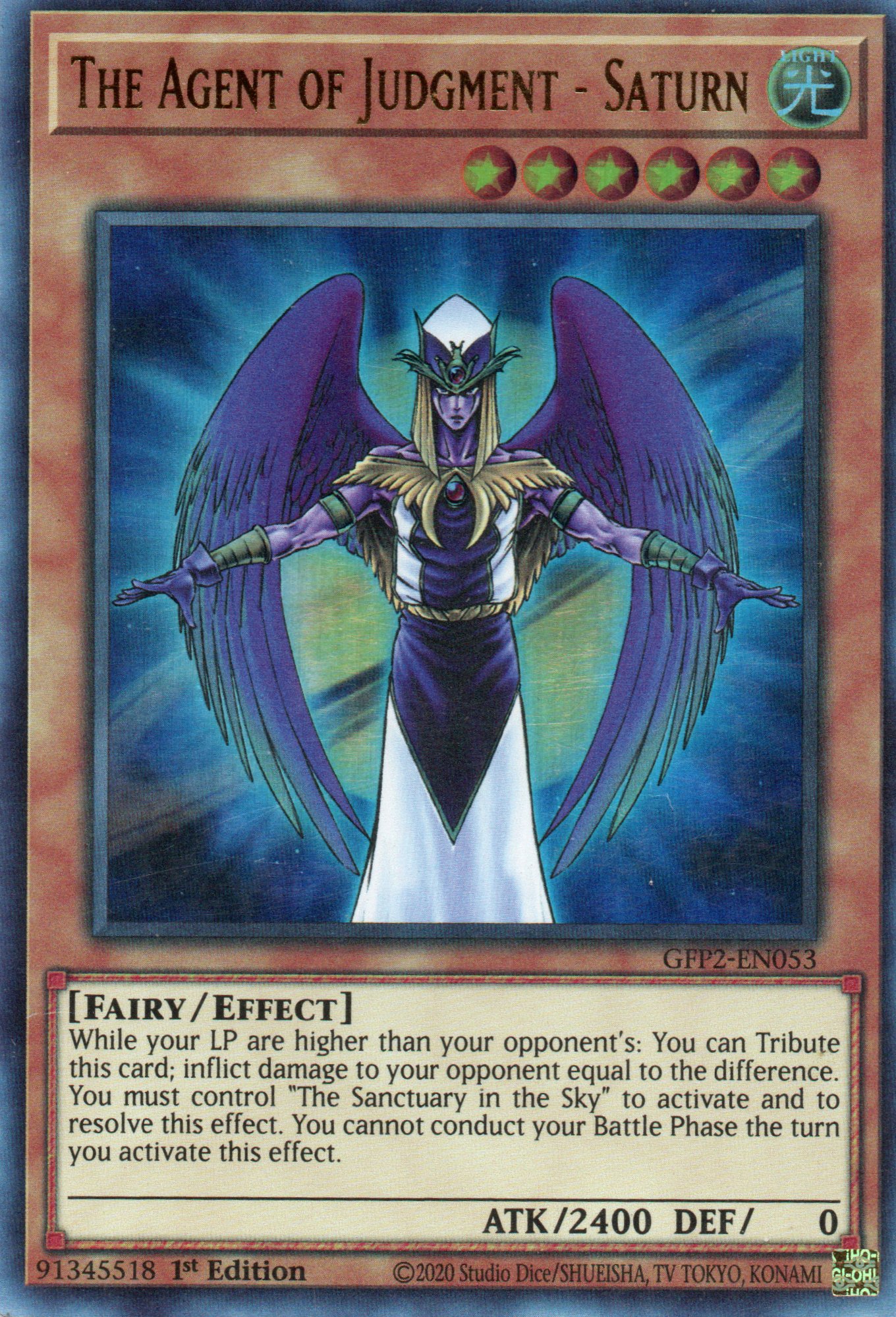 The Agent of Judgment - Saturn GFP2-EN053 Ultra rare