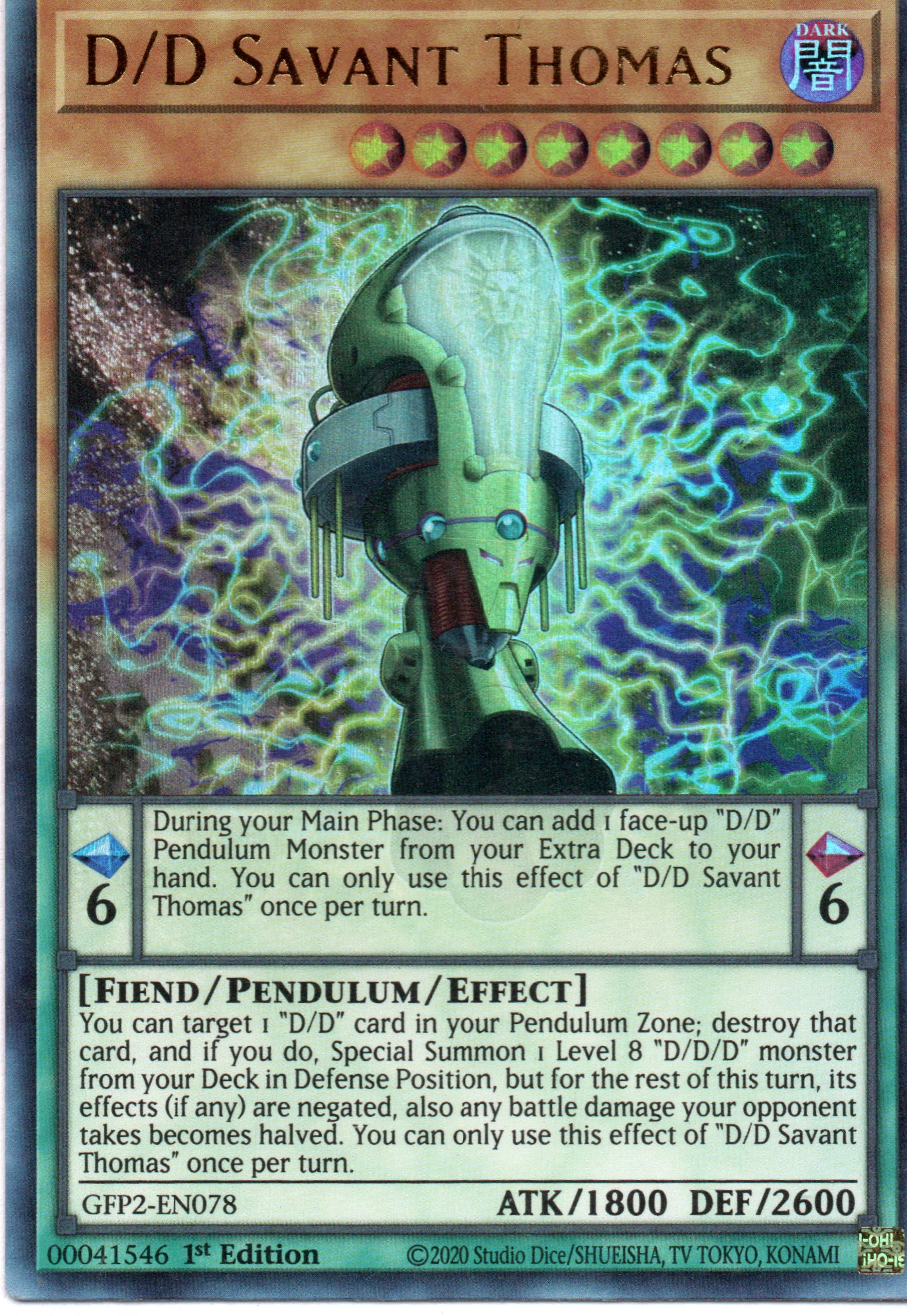D/D Savant Thomas GFP2-EN078 Ultra rare