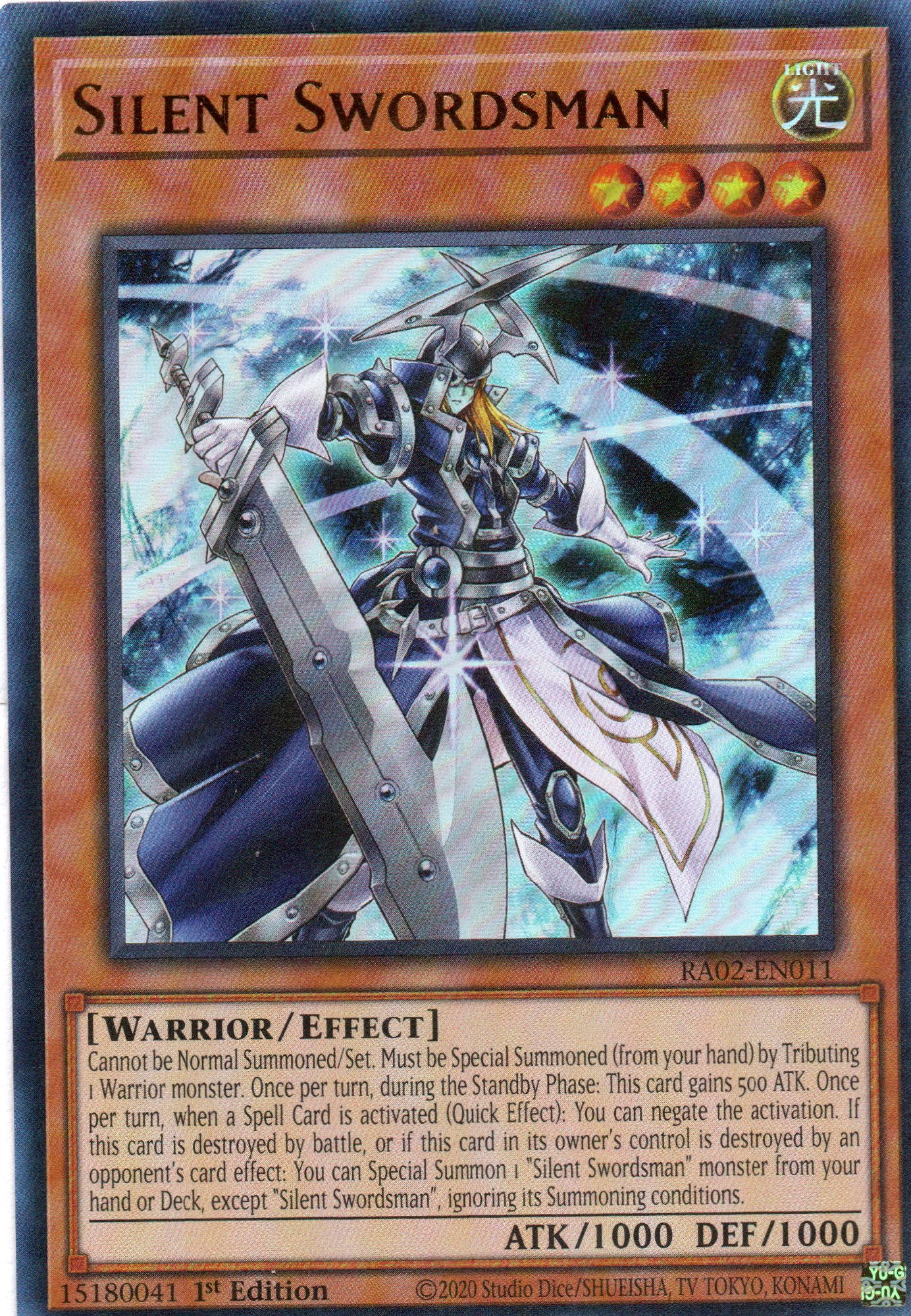 Silent Swordsman RA02-EN011 Ultra rare