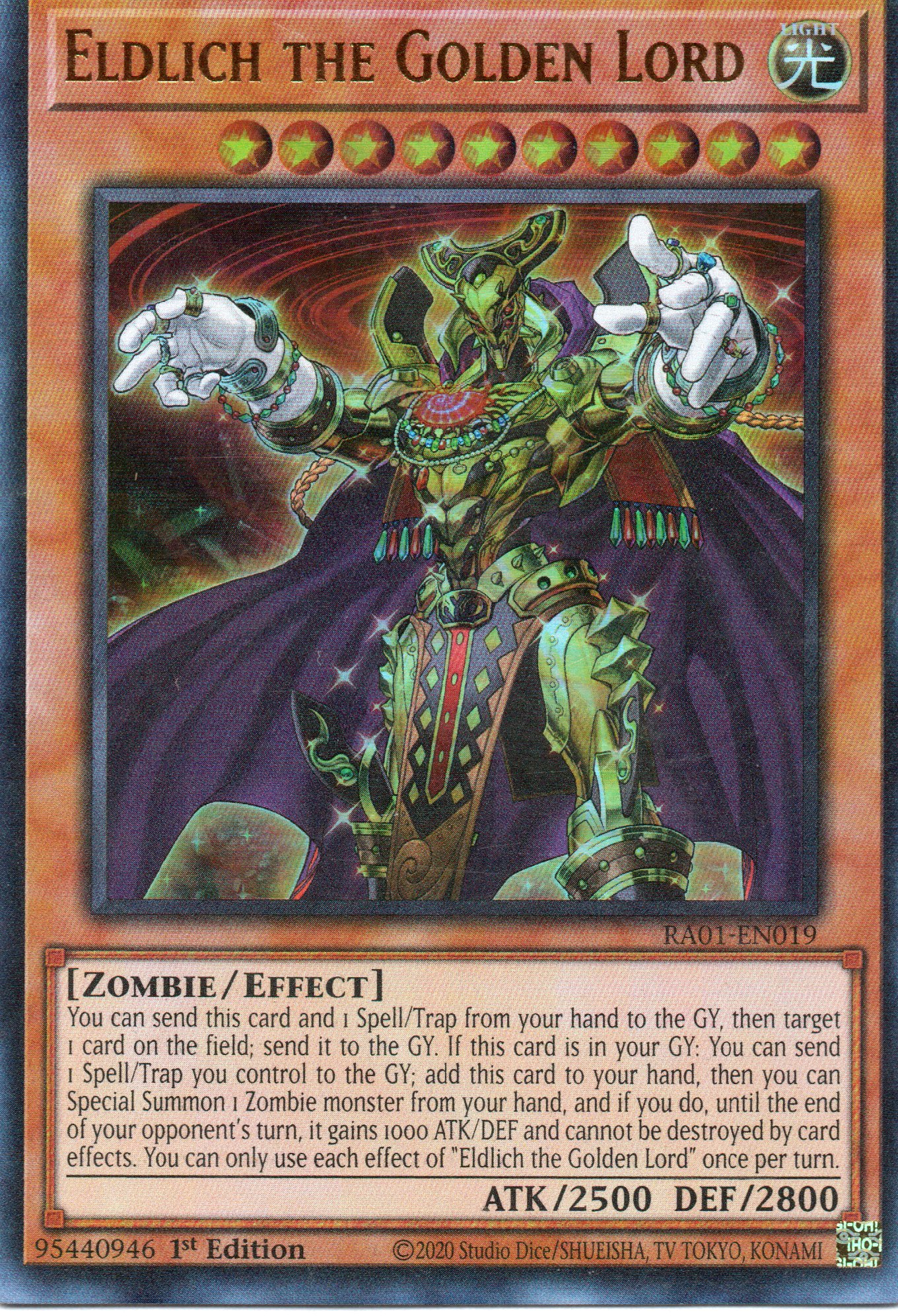 Eldlich the Golden Lord RA01-EN019 Ultra rare