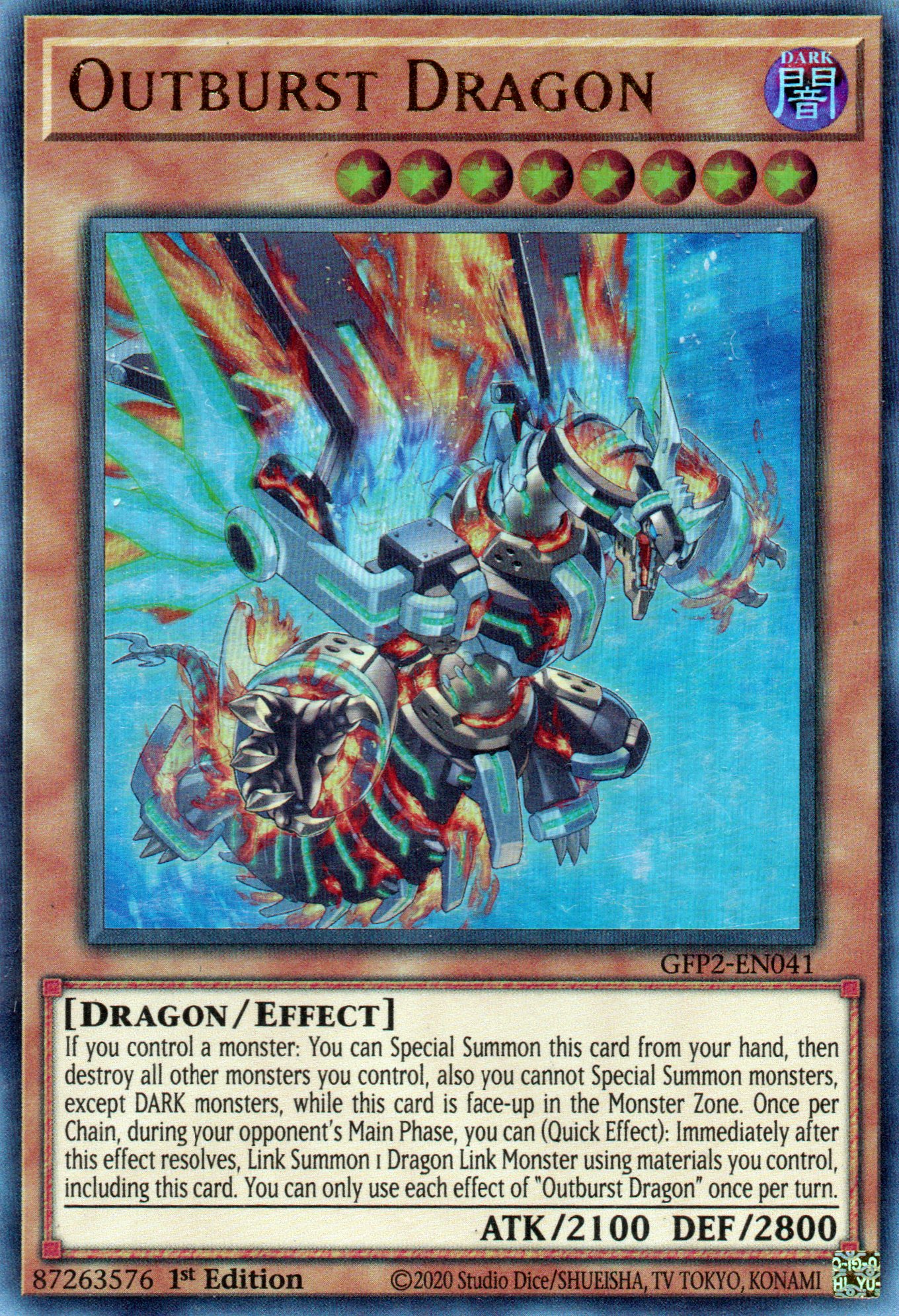 Ortburst Dragon GFP2-EN041 Ultra rare