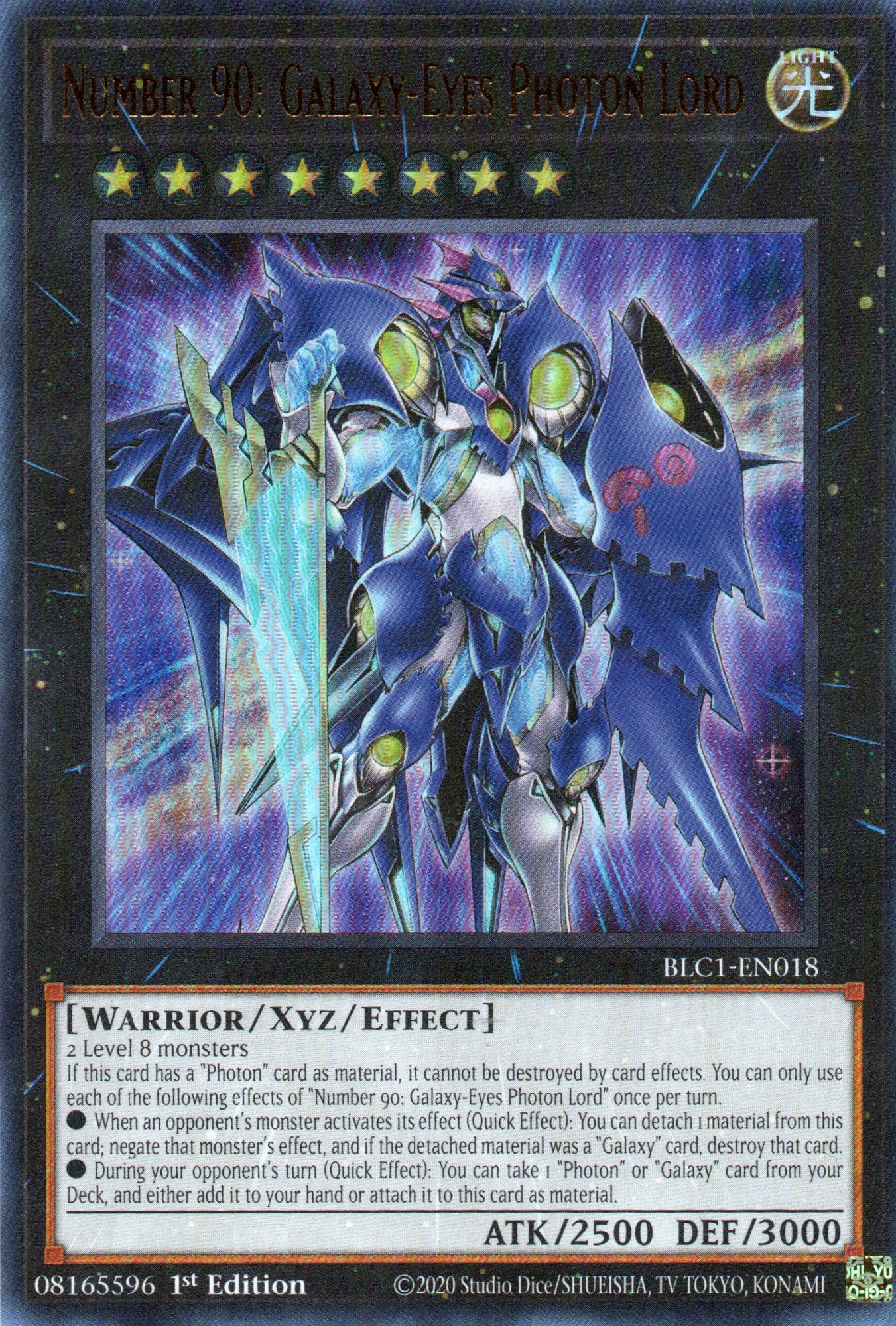 Number 90: Galaxy-Eyes Photon Lord BLC1-EN018 Ultra rare