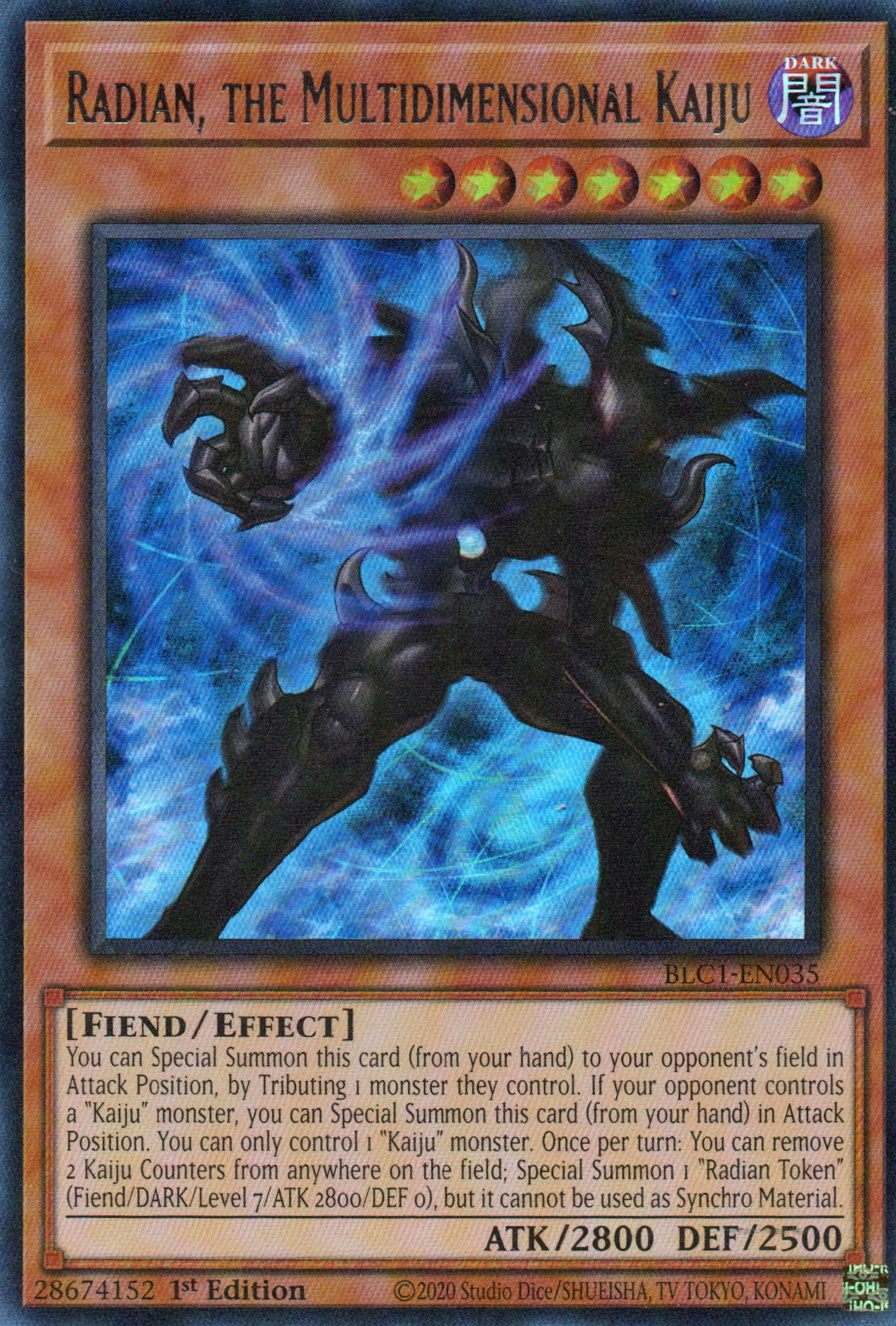 Radian, the Multidimensional Kaiju BLC1-EN035 Ultra rare