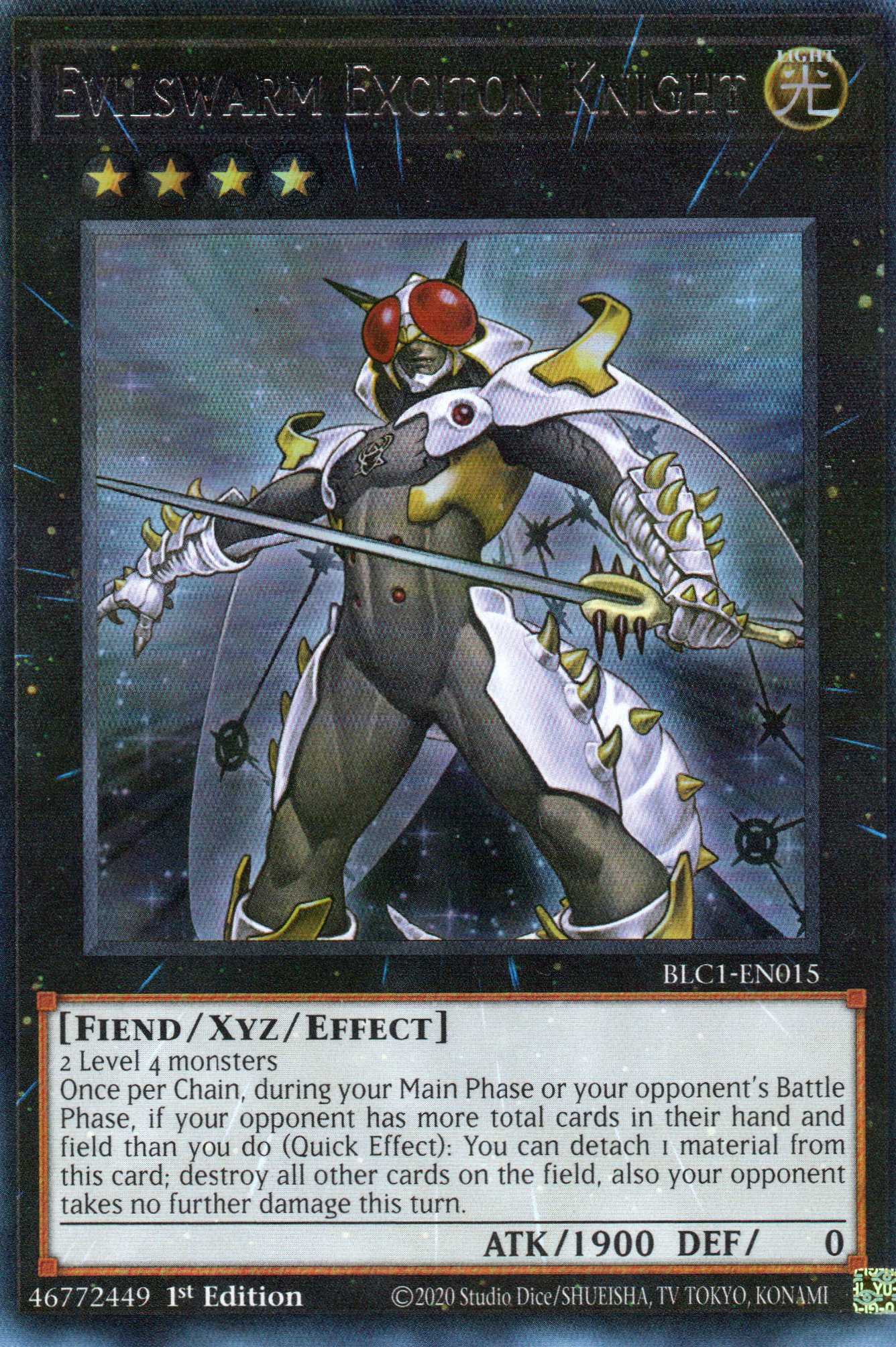 Evilswarm Exciton Knight BLC1-EN015 Ultra rare