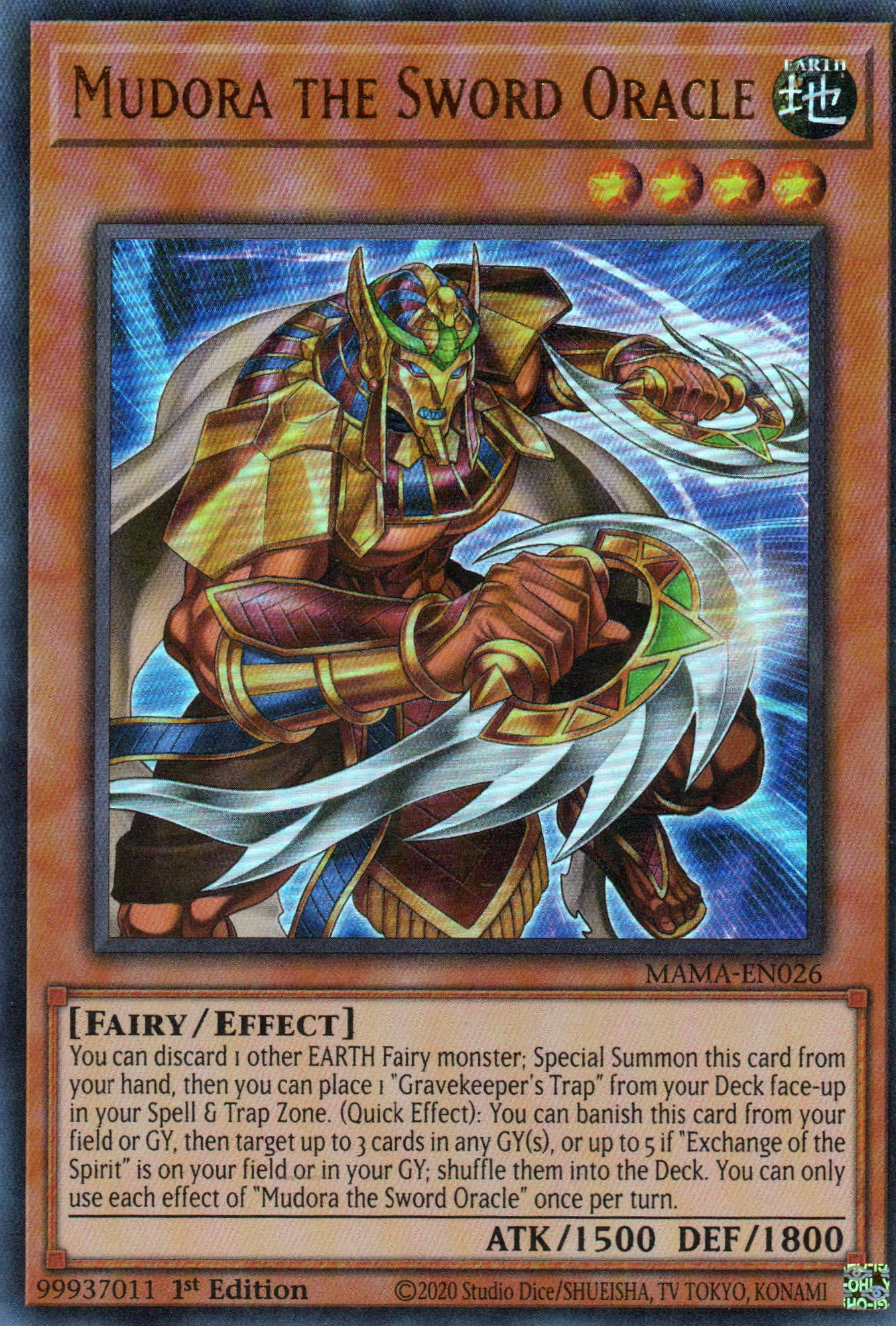 Mudora the Sword Oracle MAMA-EN026 Ultra rare