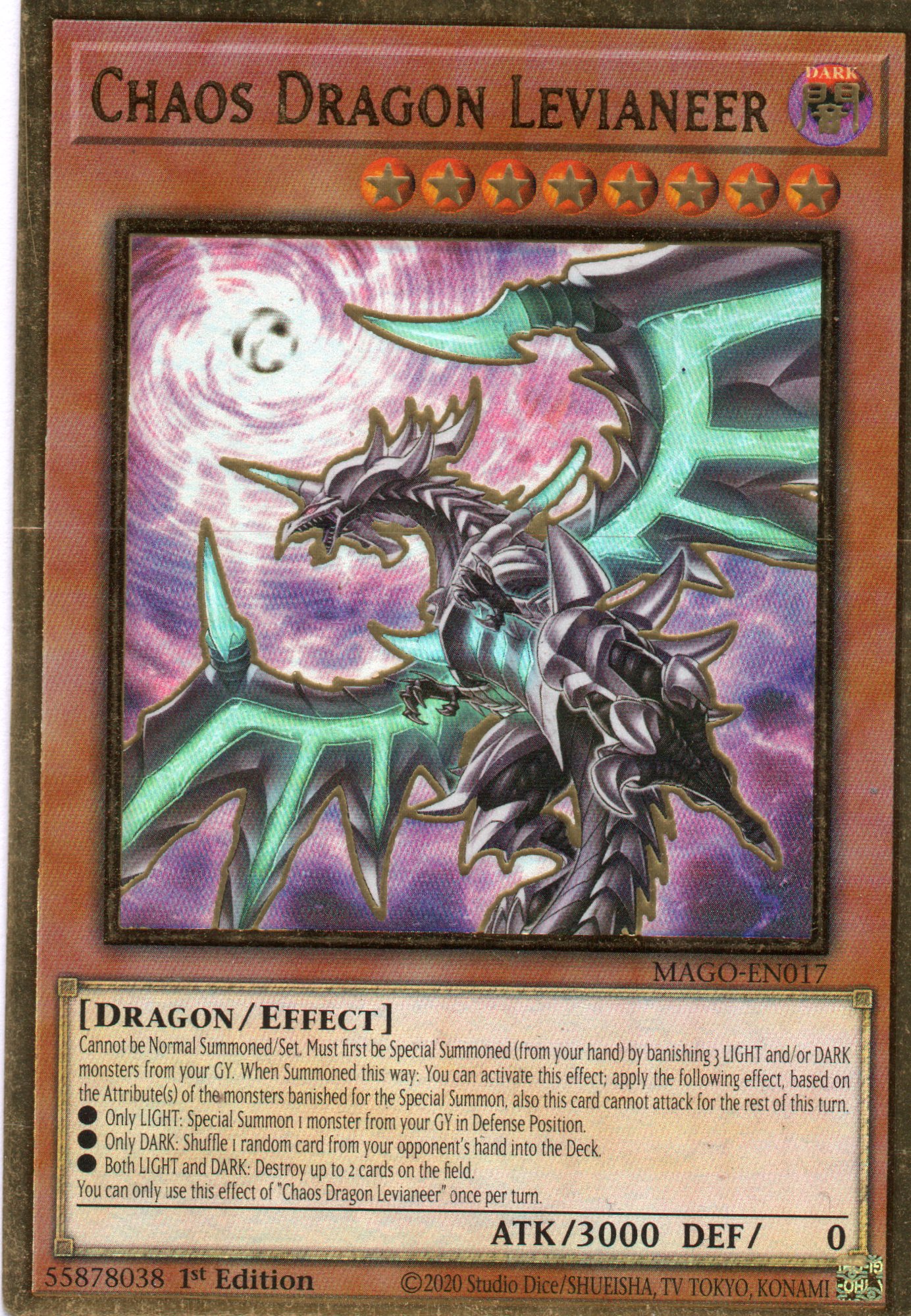 Chaos Dragon Levianeer MAGO-EN017 Gold rare