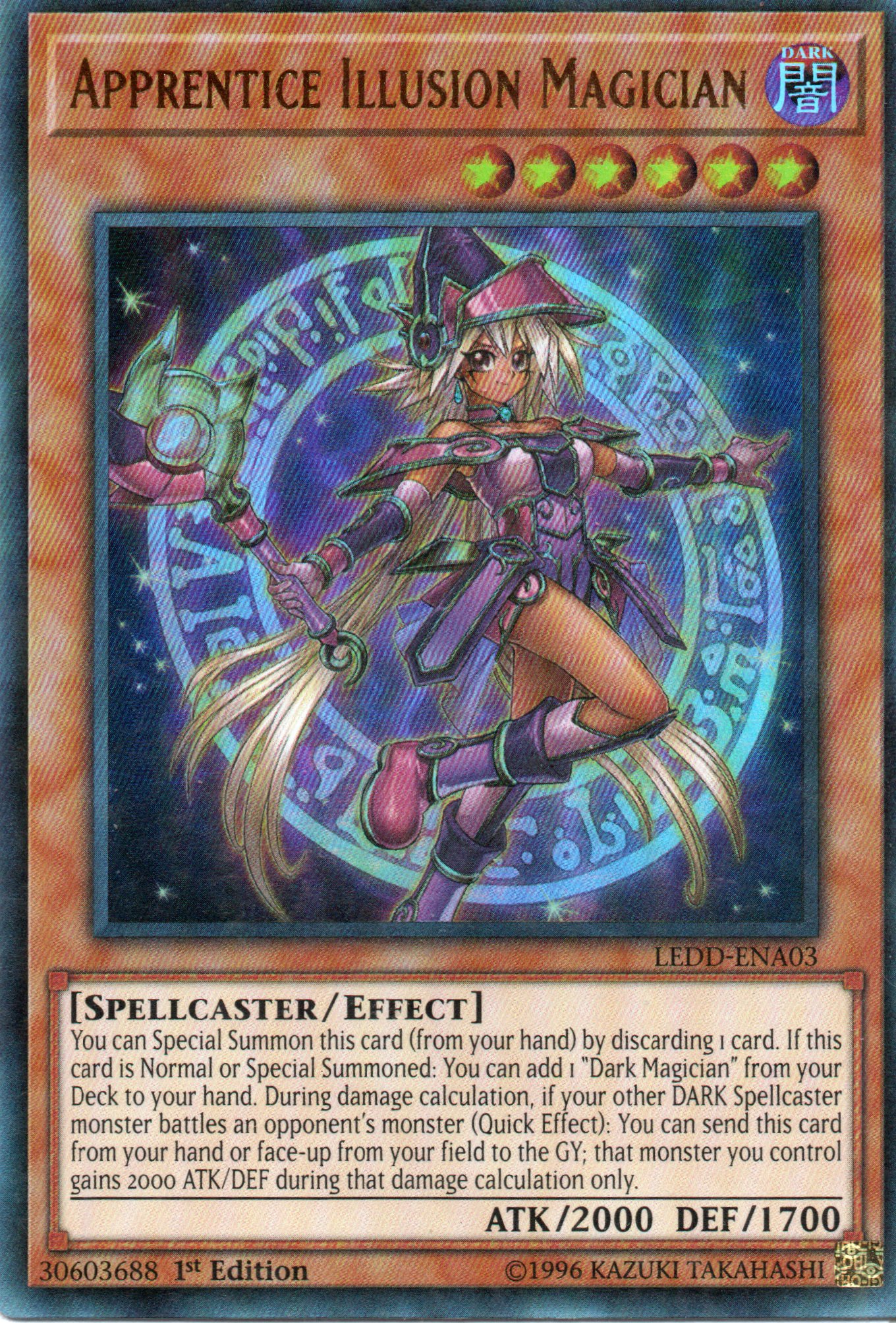 Apprentice Illusion Magician LEDD-ENA03 Ultra rare