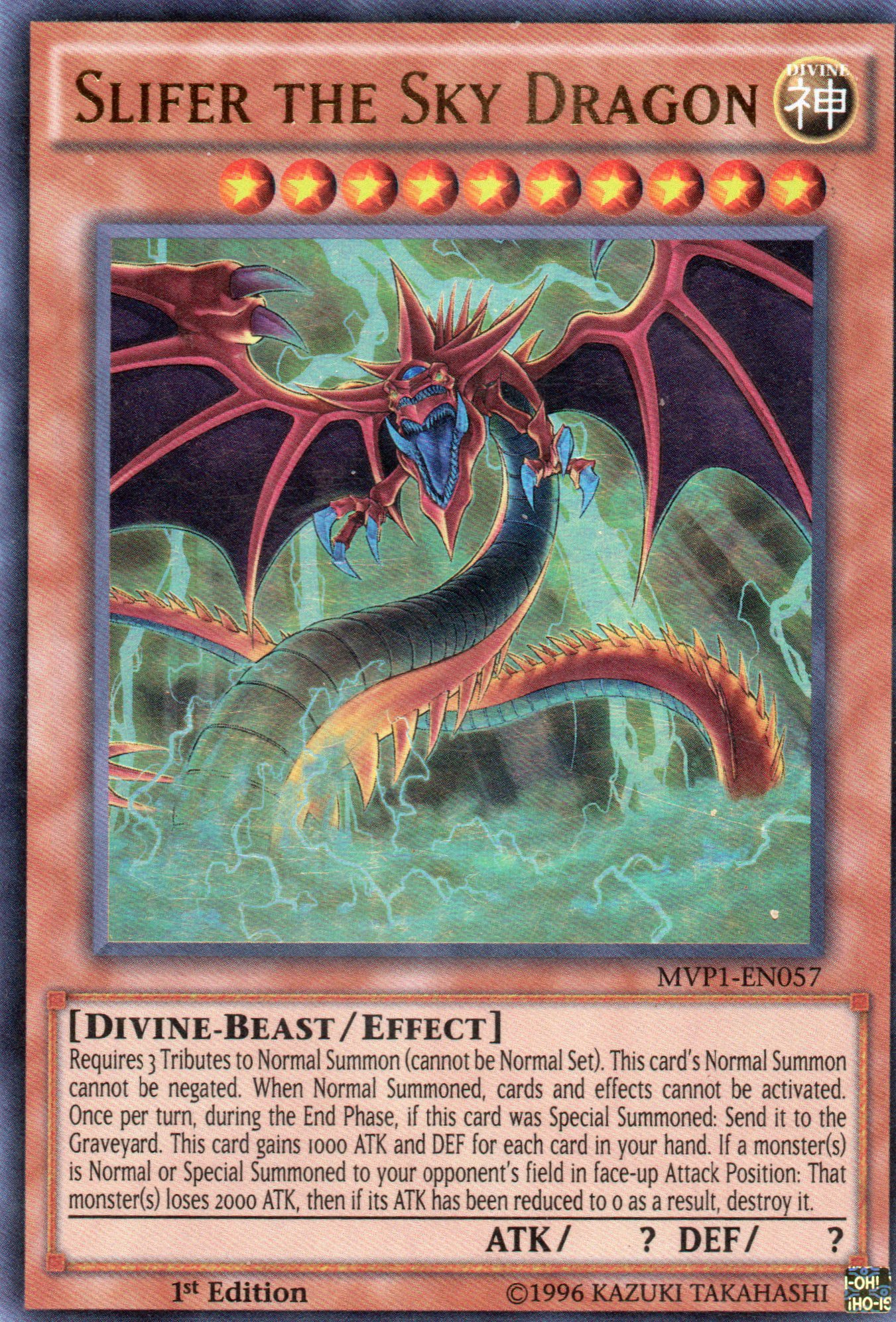 Slifer the Sky Dragon MVP1-ENSV6 Ultra rare