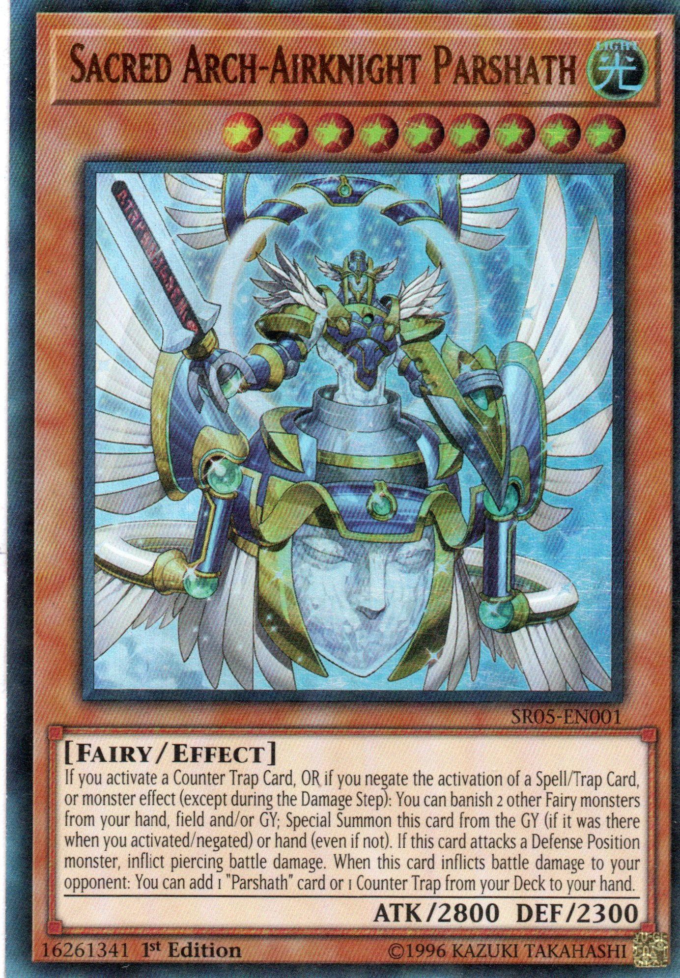 Sacred Arch-Airknight Parshath SR05-EN000 Ultra rare