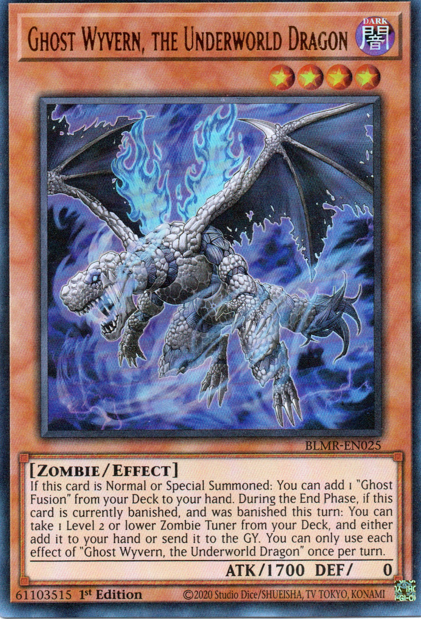 Ghost Wyvern, the Underworld Dragon BLMR-EN025 Ultra rare