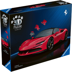 Rompecabezas - Ravensburger Ferrari Stradale 3D Puzzle 108pc