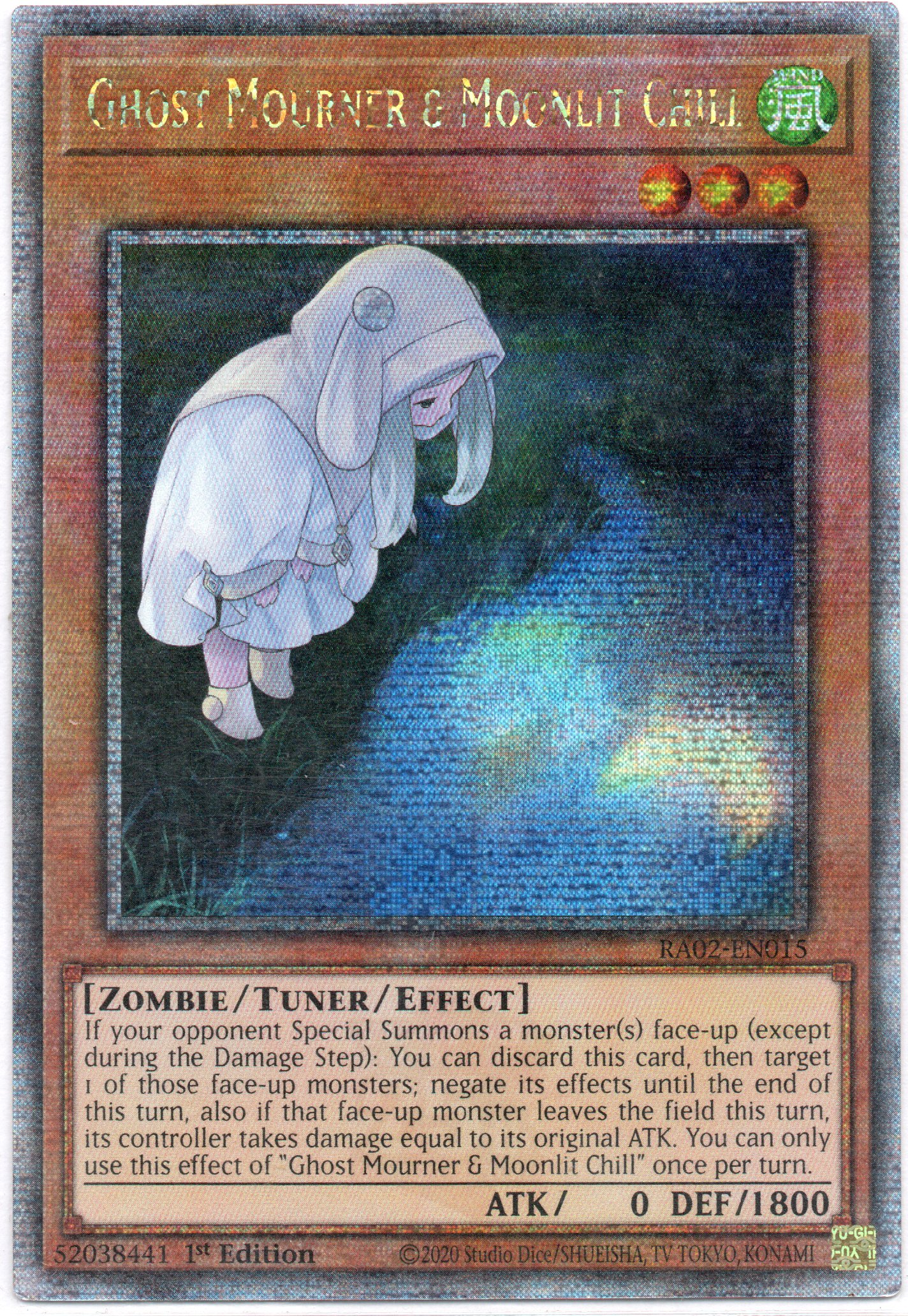 Ghost Mourner & Moonlit Chill RA02-EN015 Quarter rare