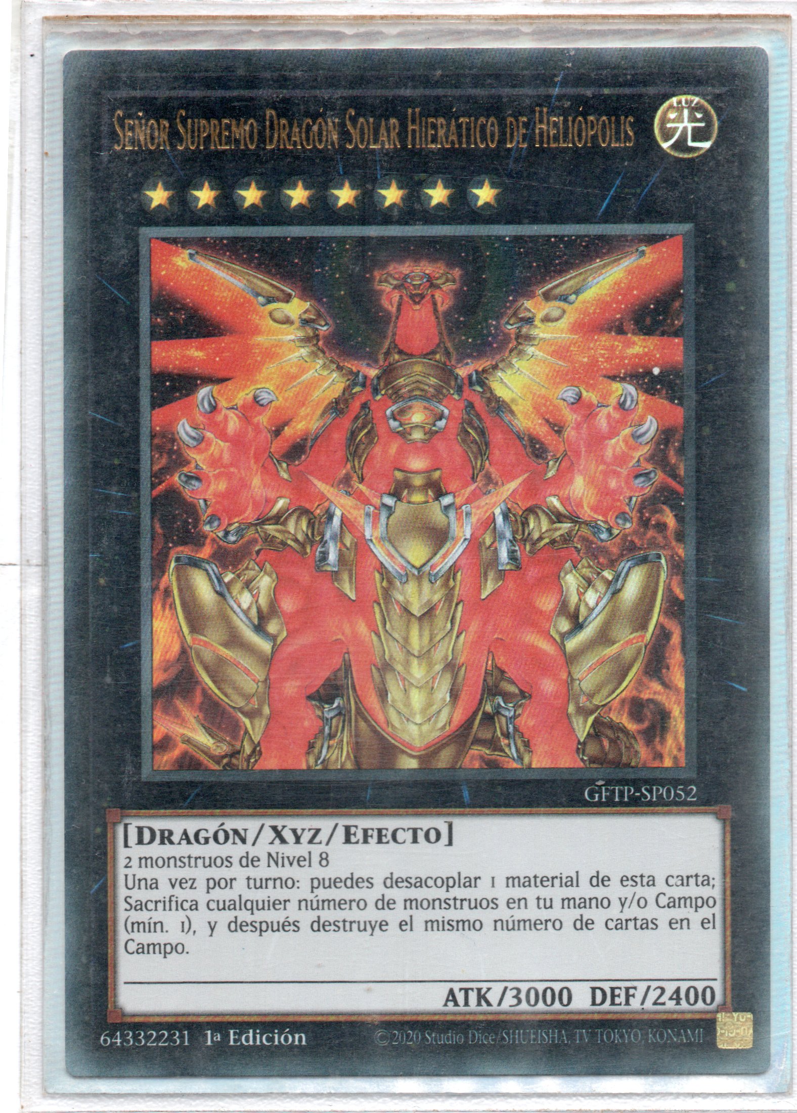 Señor Supremo Dragon Solar Hieratico de Heliopolis GFTP-SP052 Ultra rare