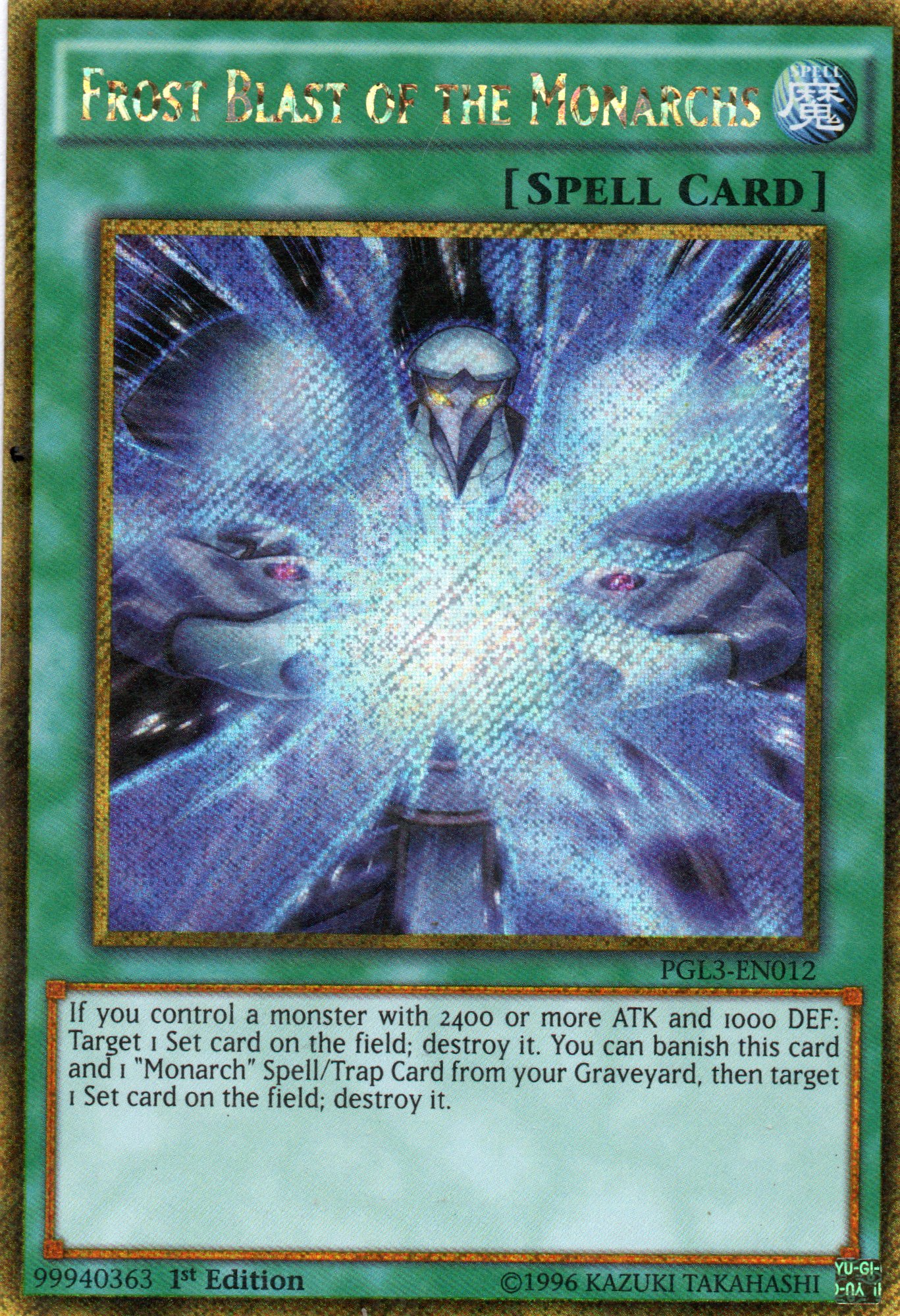 Frost Blast of the Monarchs PGL3-EN012 Gold rare