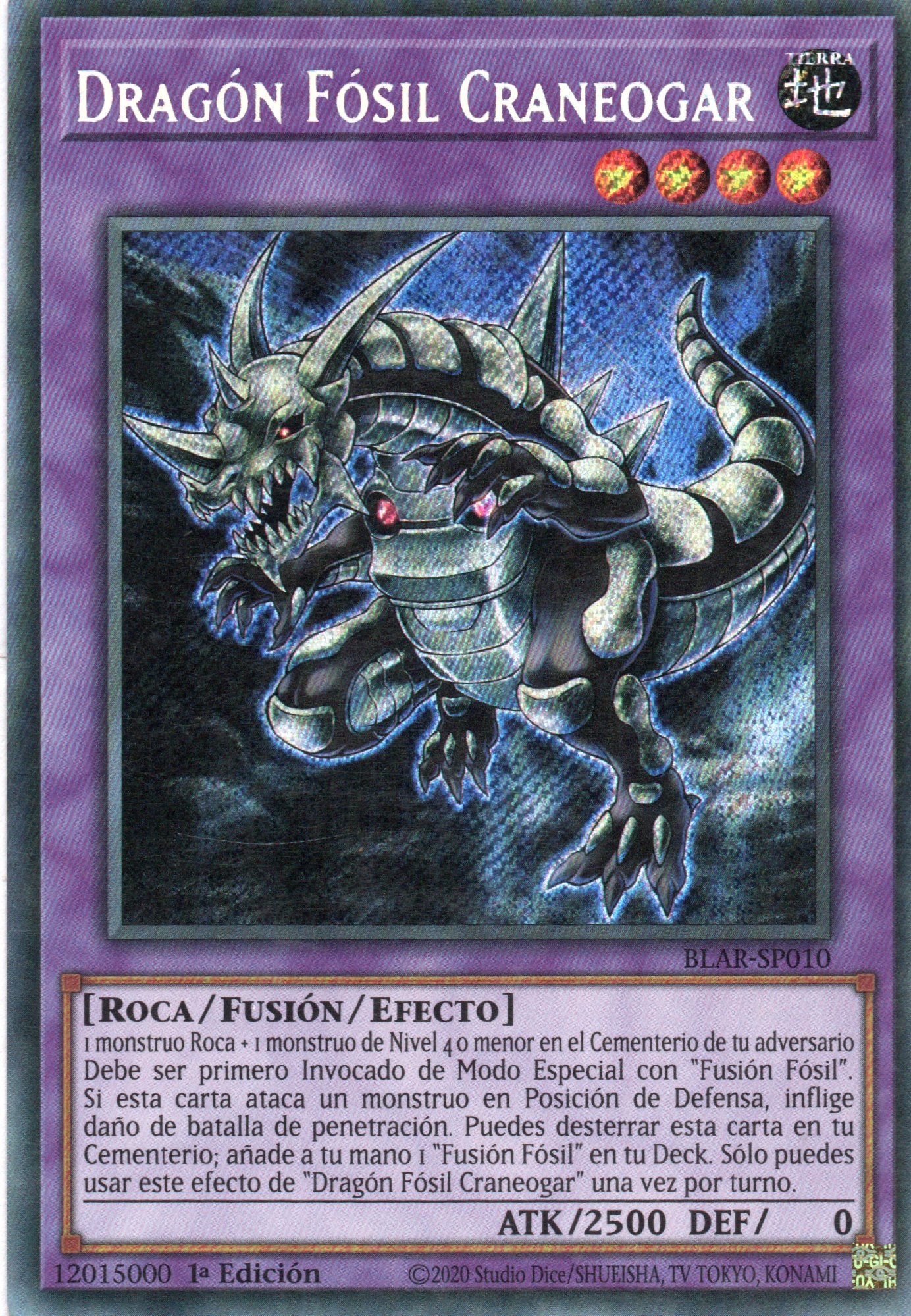 Dragon Fosil Craneogar BLAR-SP010 Secret rare