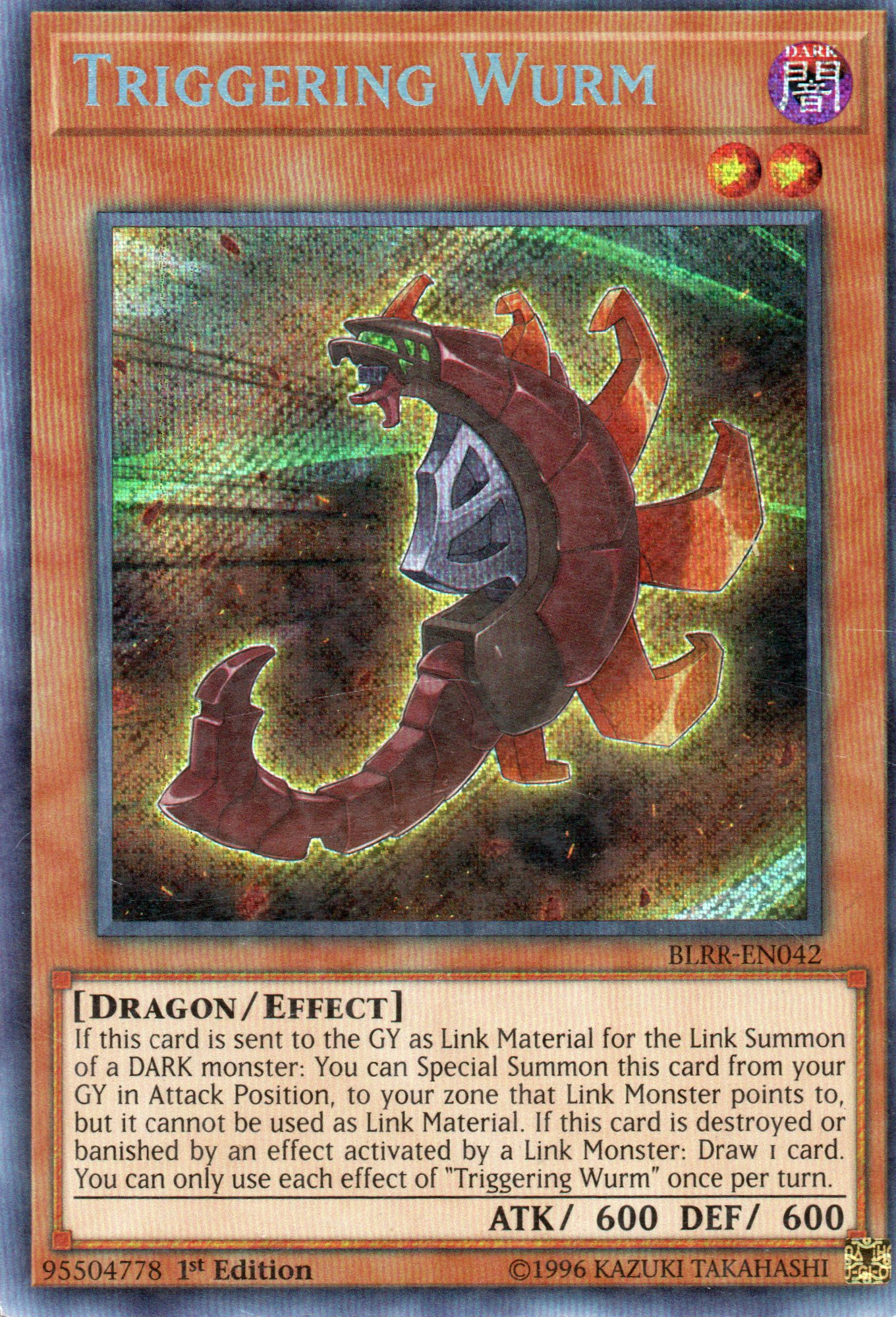 Triggering Wurm BLRR-EN042 Secret rare