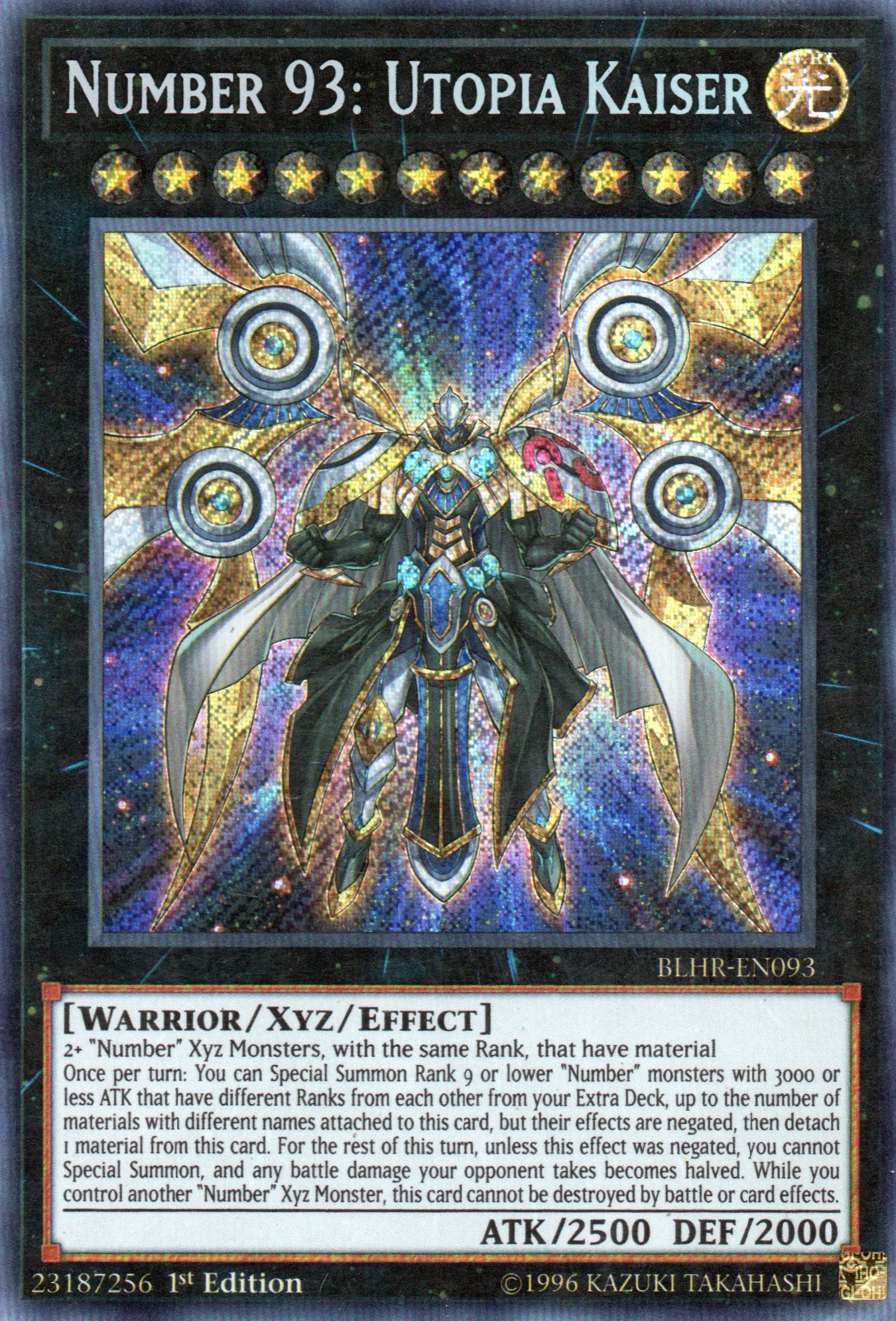 Number 93: Utopia Kaiser BLHR-EN093 Secret rare