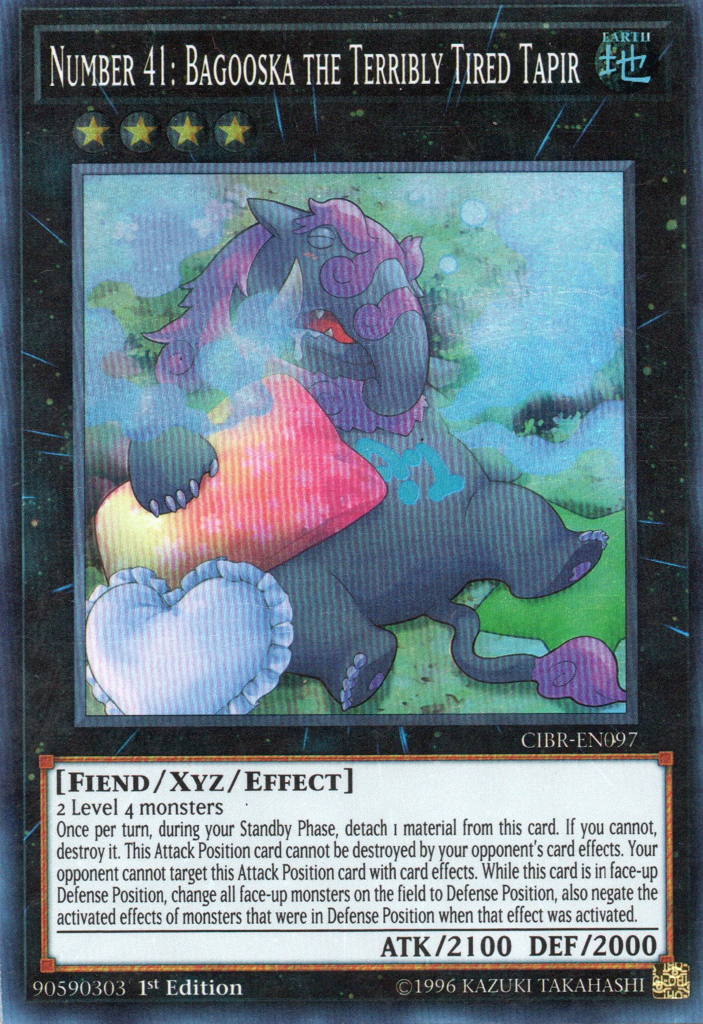 Number 41: Bagooska the Terribly Tired Tapír CIBR-EN097 Super rare