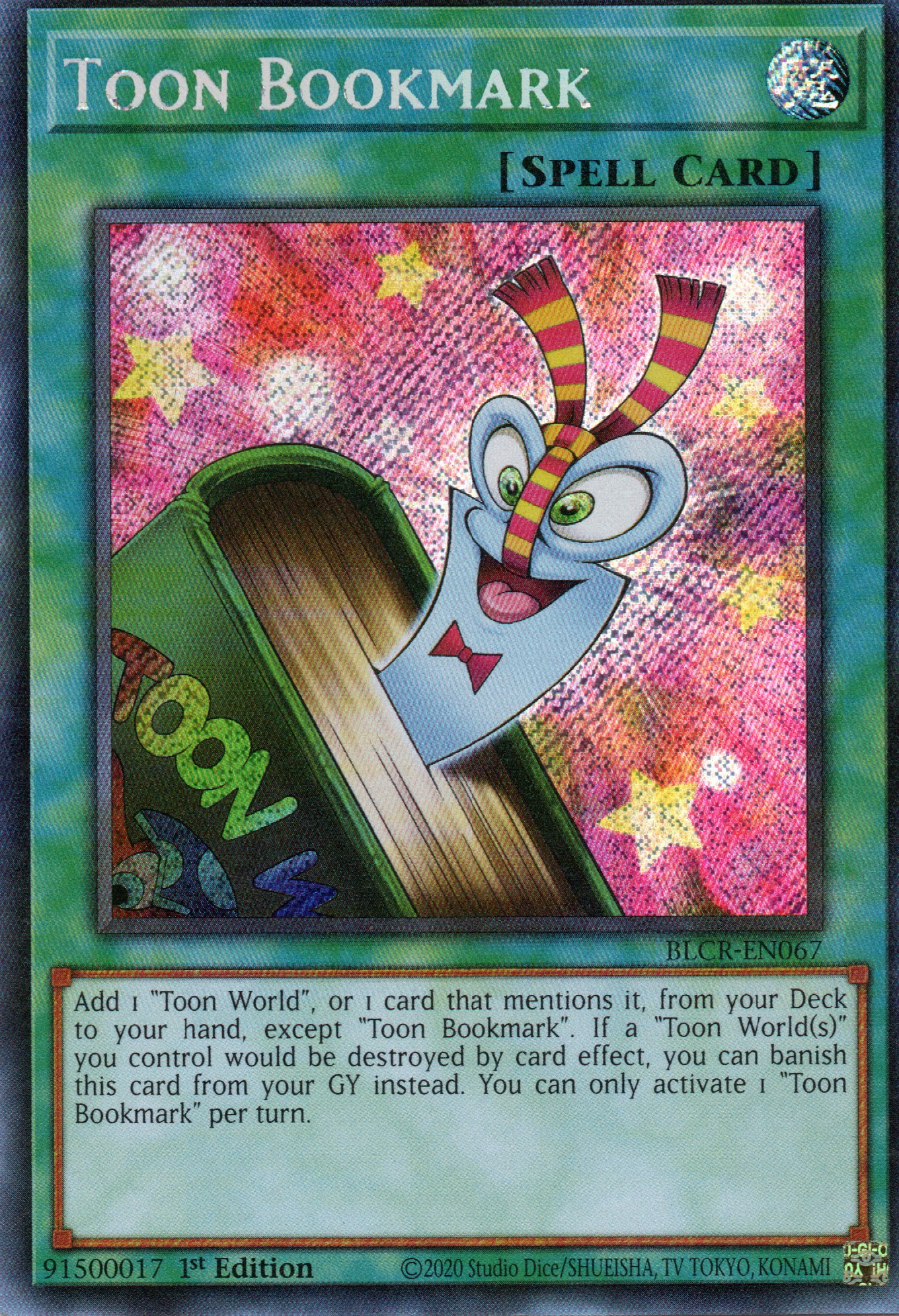 Toon Bookmark BLCR-EN067 Secret rare